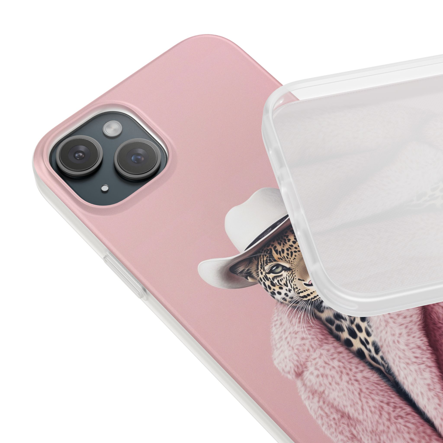 Leopard Fur Coat - Flexi Case