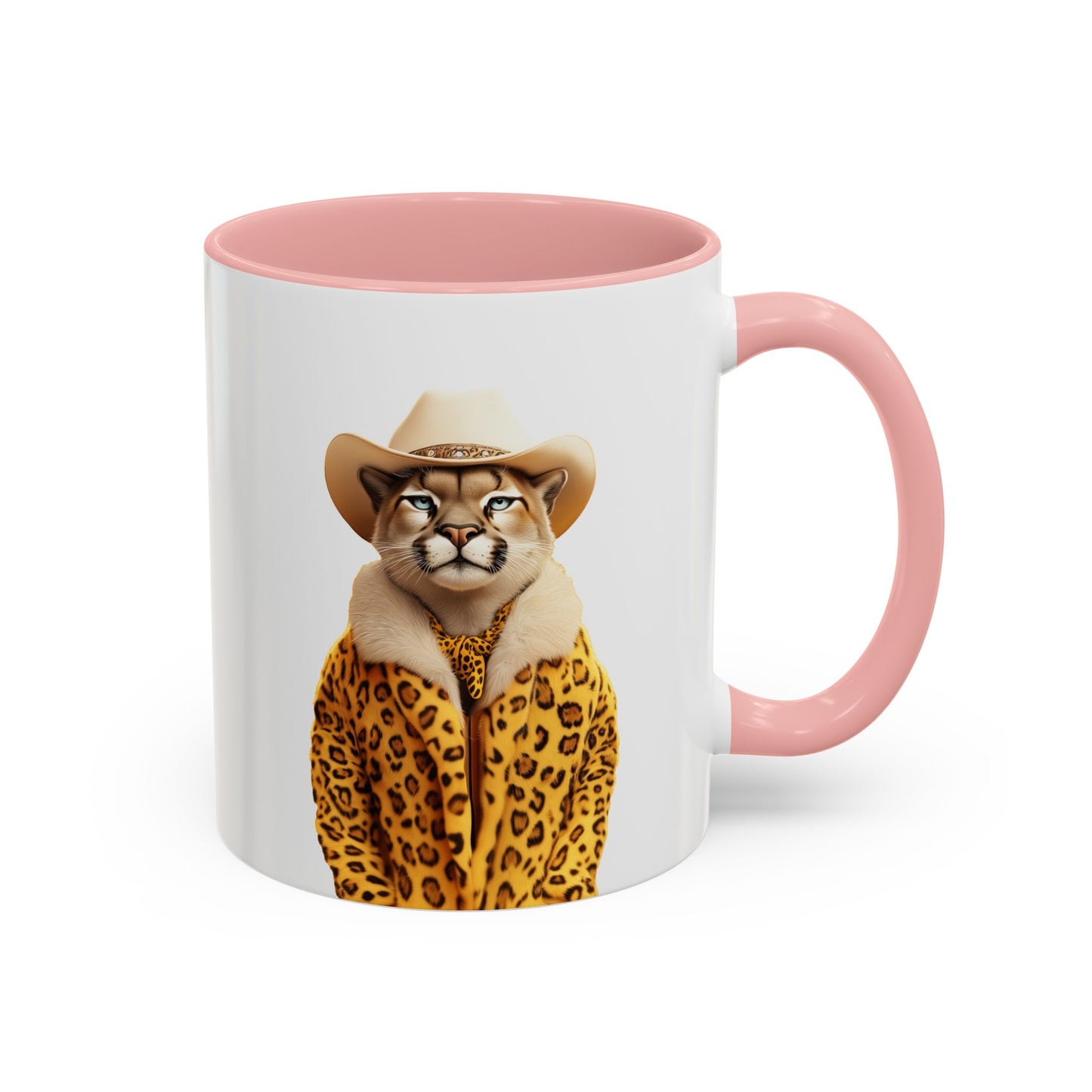 Coffee Mug - Cool Cat in Leopard Fur