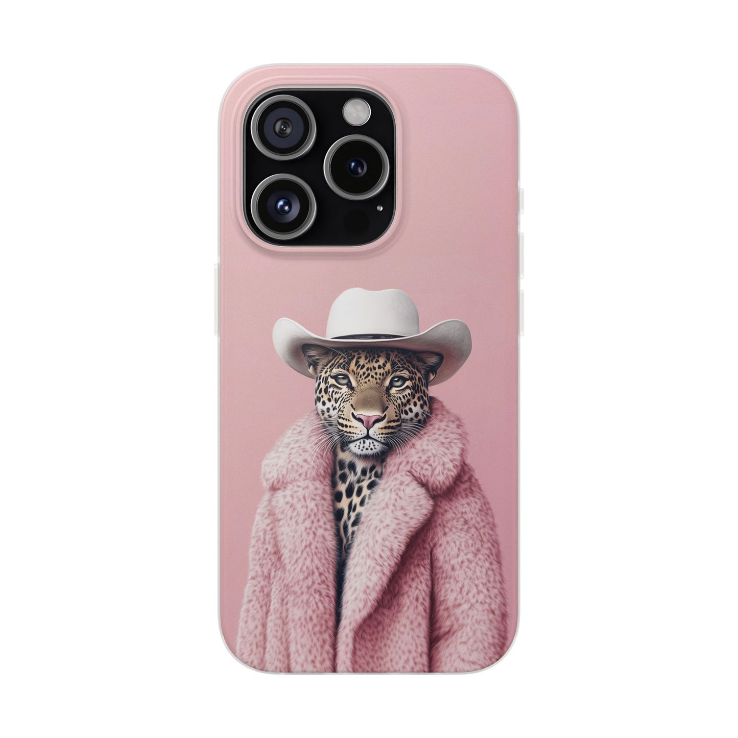 Leopard Fur Coat - Flexi Case
