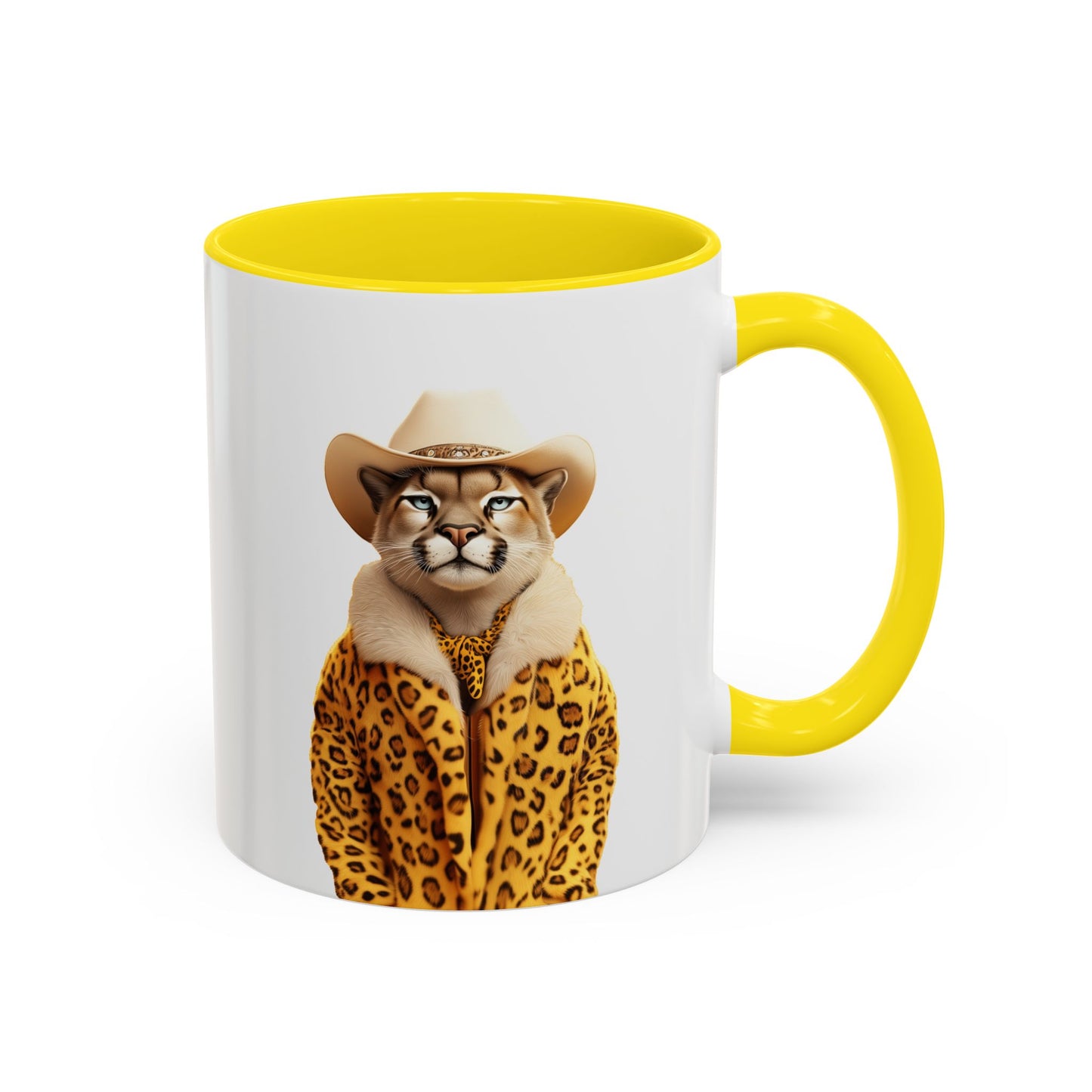 Coffee Mug - Cool Cat in Leopard Fur