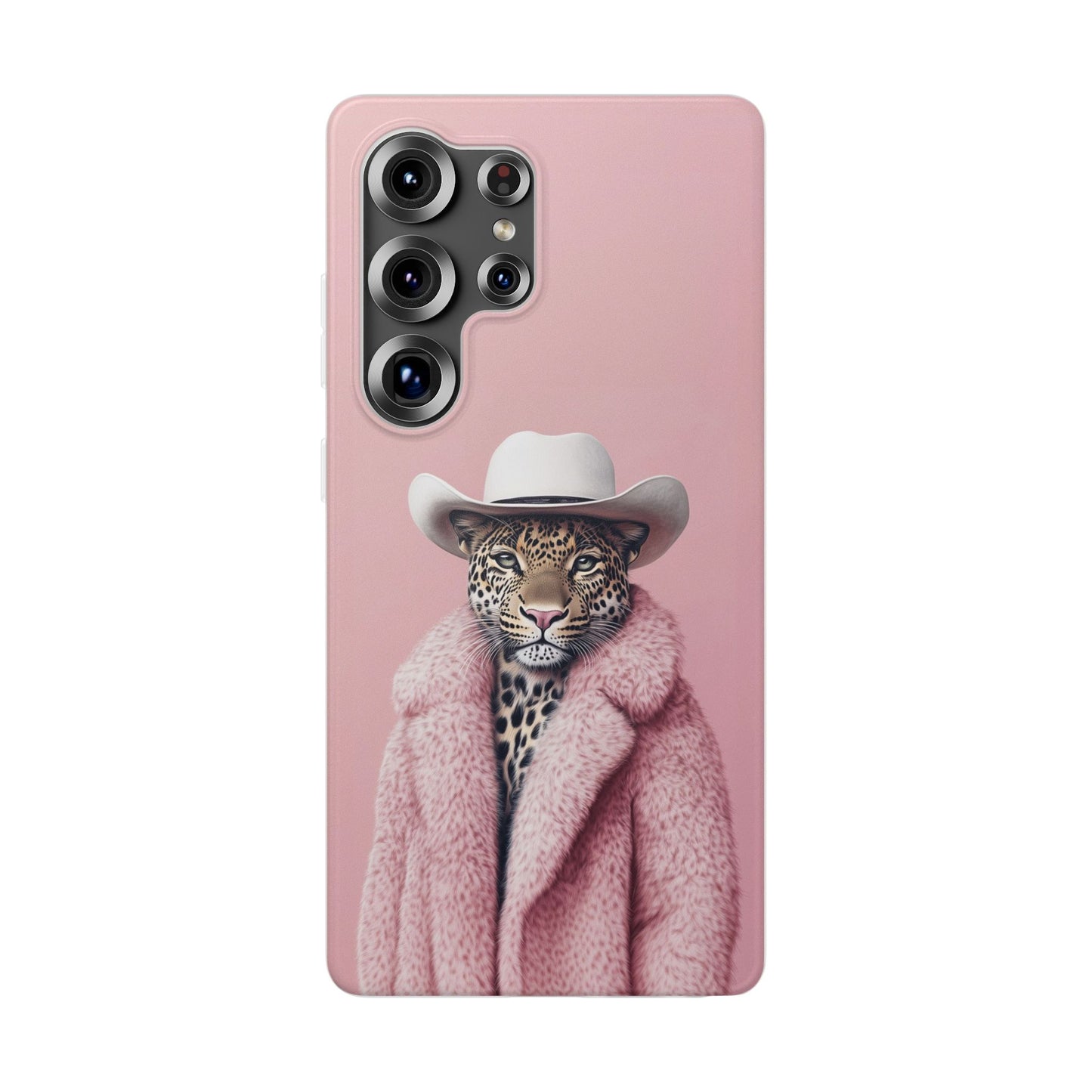 Leopard Fur Coat - Flexi Case