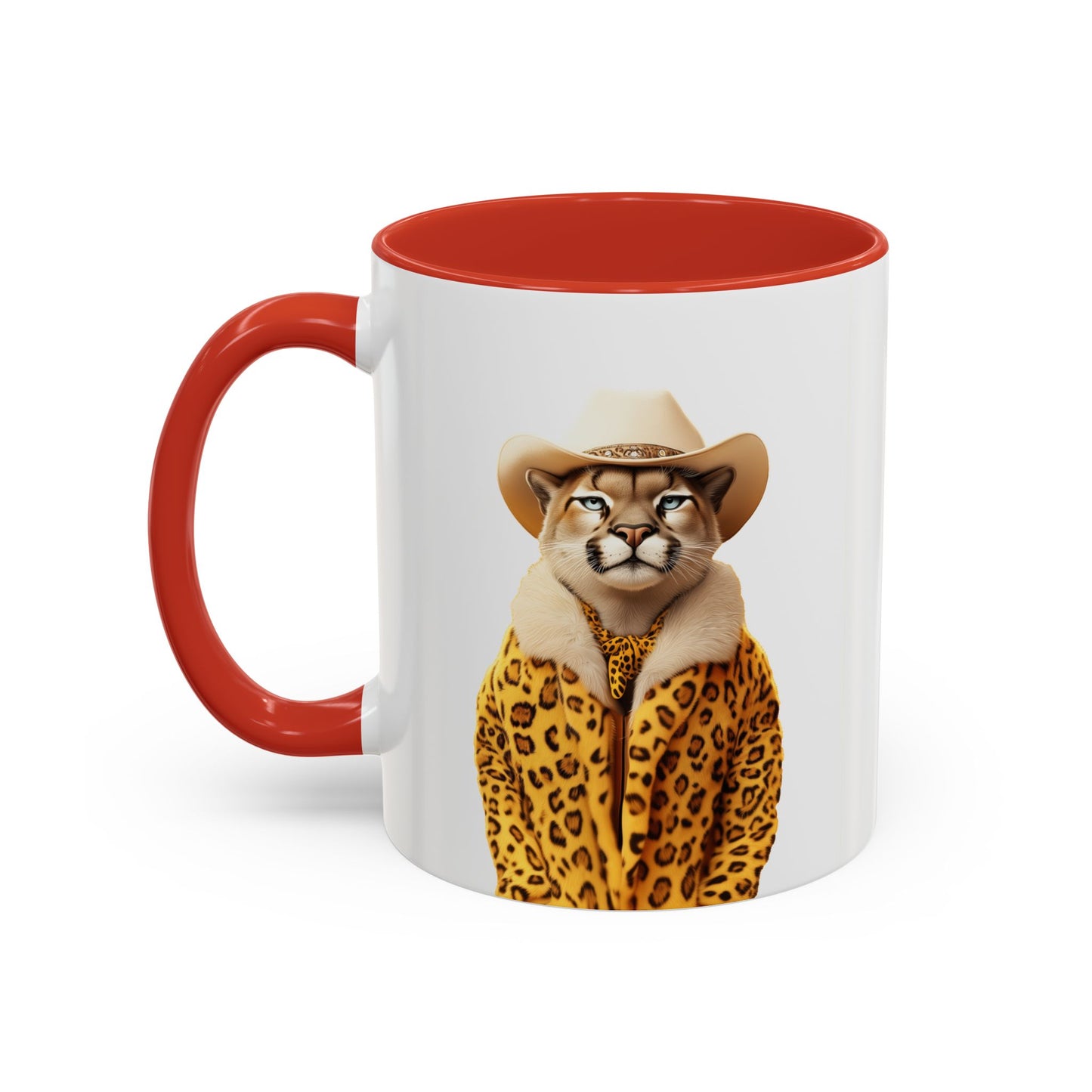 Coffee Mug - Cool Cat in Leopard Fur