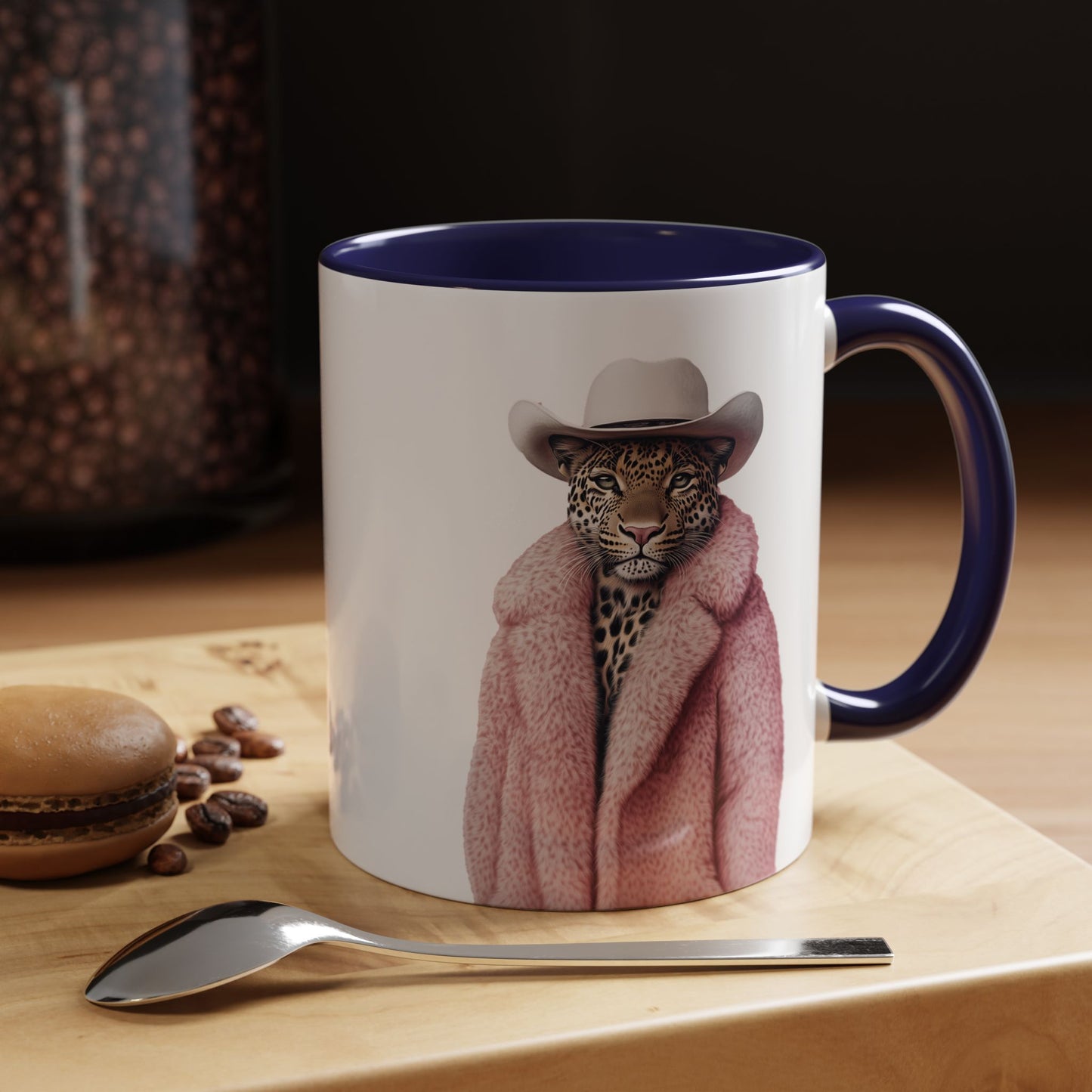 Coffee Mug - Cool Cat in Pink Fur