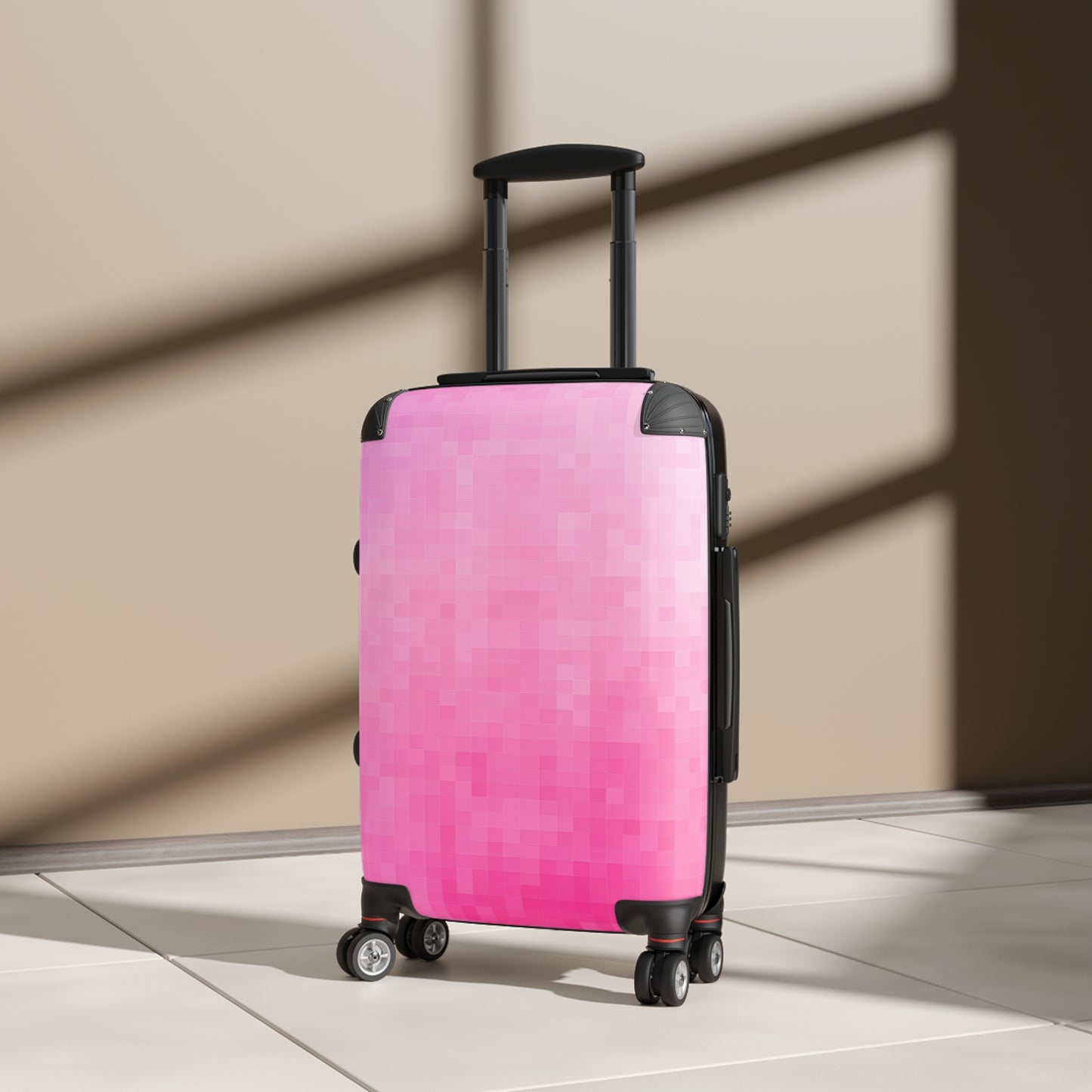 Suitcase 3 Sizes - Pink Matrix