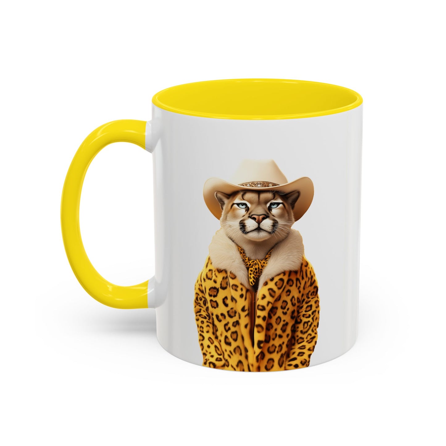 Coffee Mug - Cool Cat in Leopard Fur