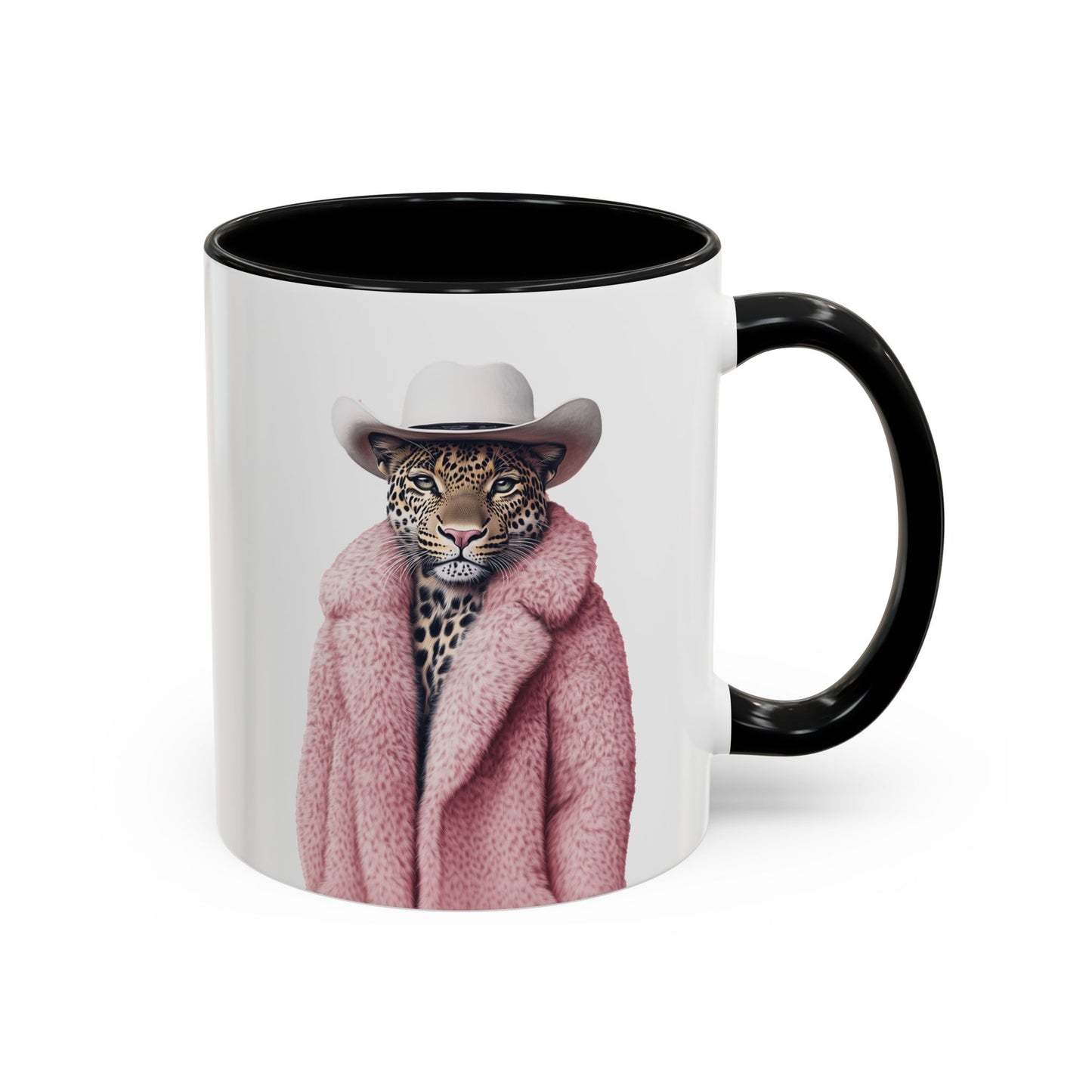 Coffee Mug - Cool Cat in Pink Fur