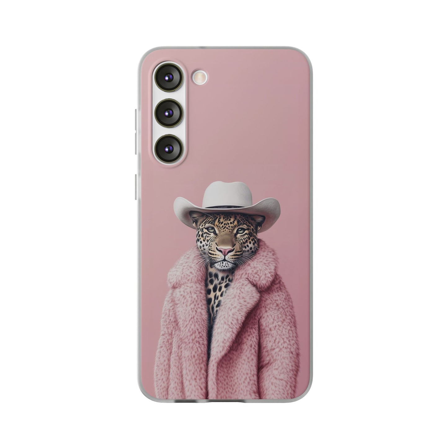 Leopard Fur Coat - Flexi Case