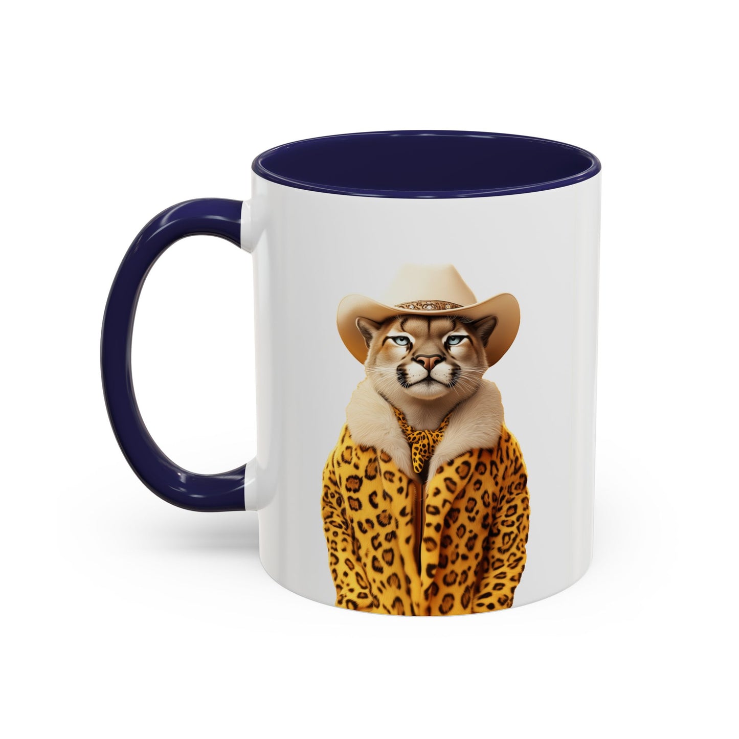 Coffee Mug - Cool Cat in Leopard Fur