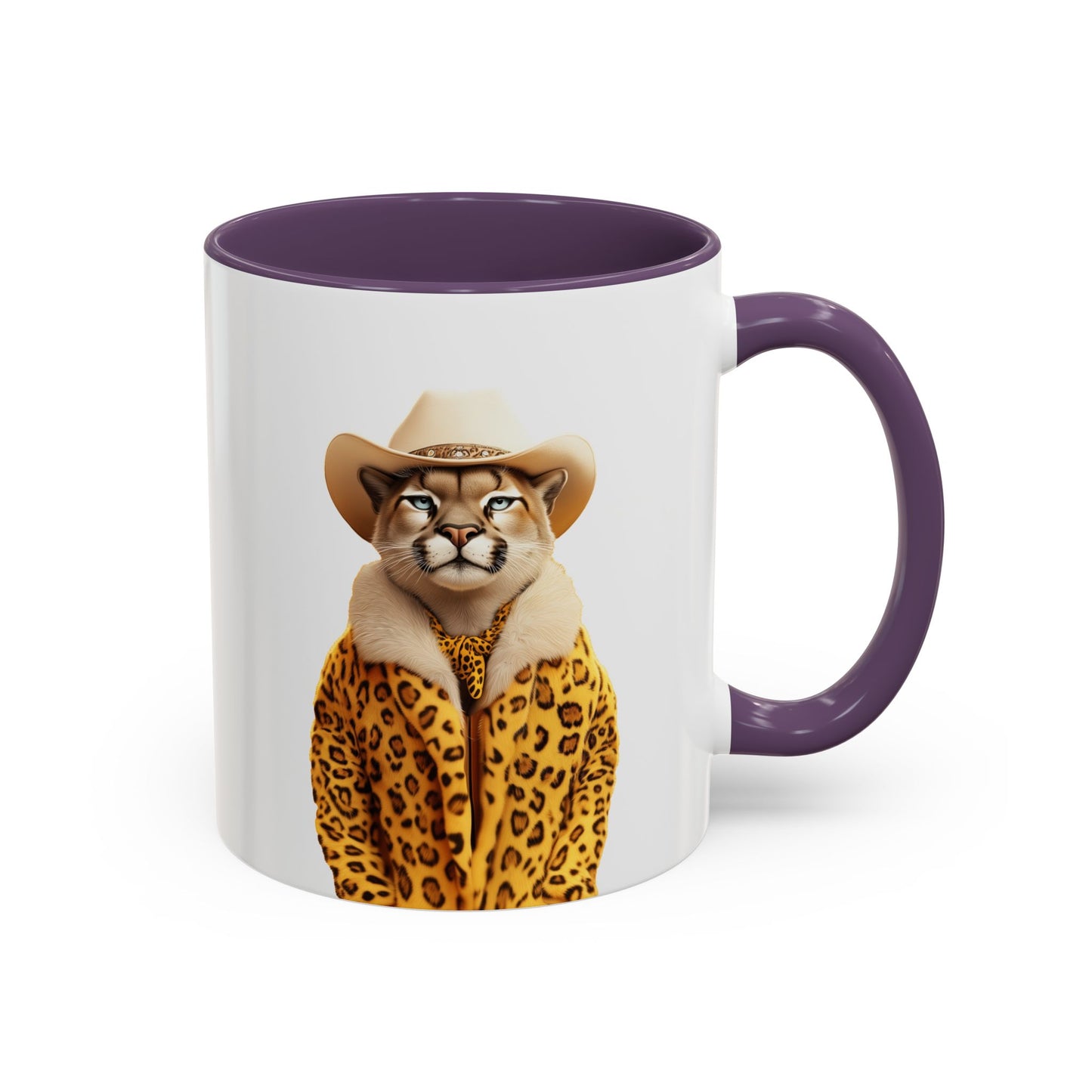 Coffee Mug - Cool Cat in Leopard Fur