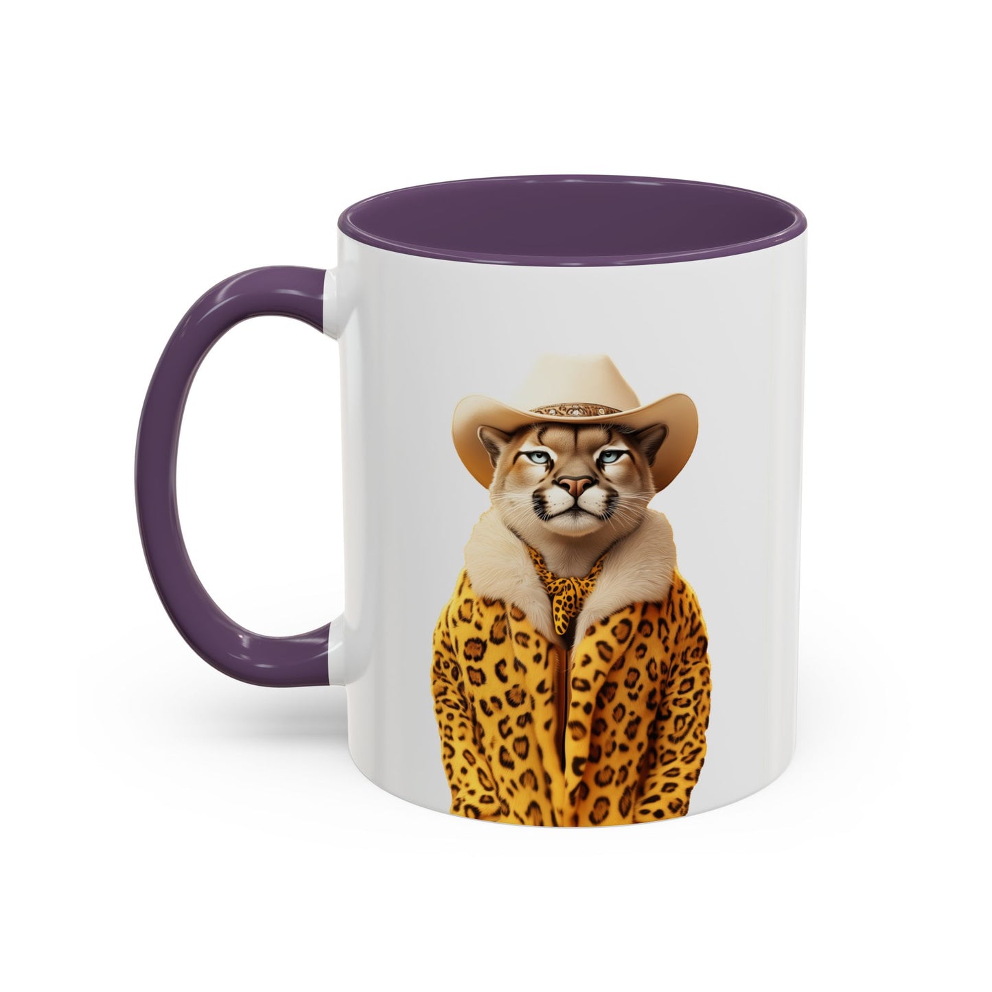 Coffee Mug - Cool Cat in Leopard Fur