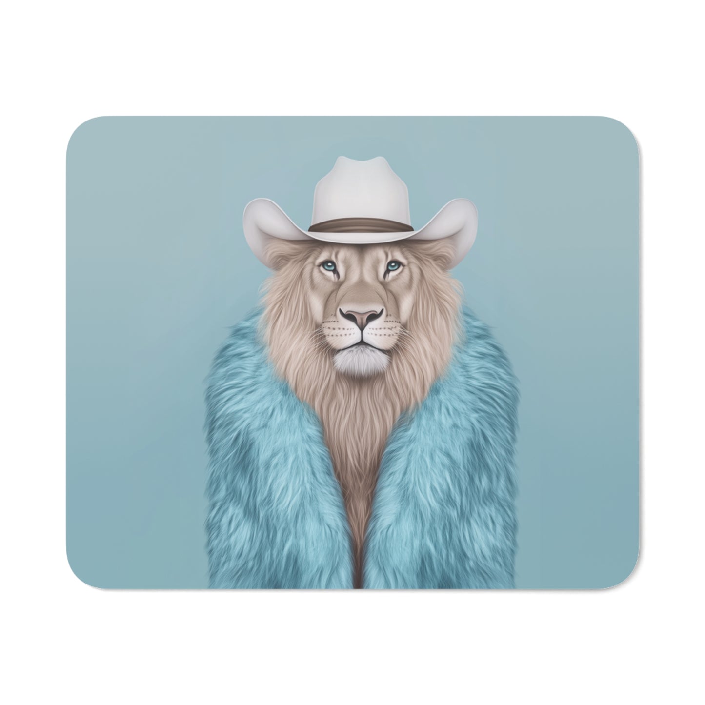 Mouse Mat - Cool Cat in Fur Coat
