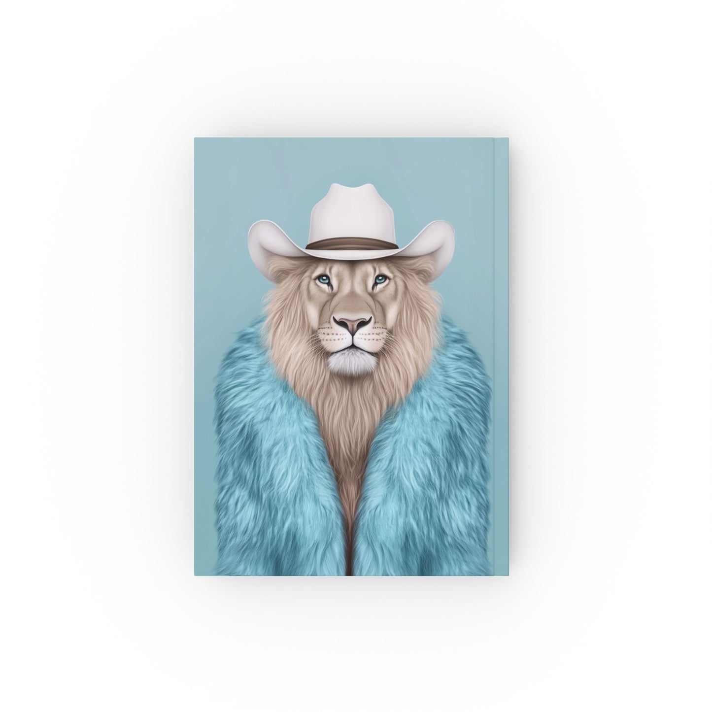 Hard Backed Journal - Cool Cat in Fur Coat