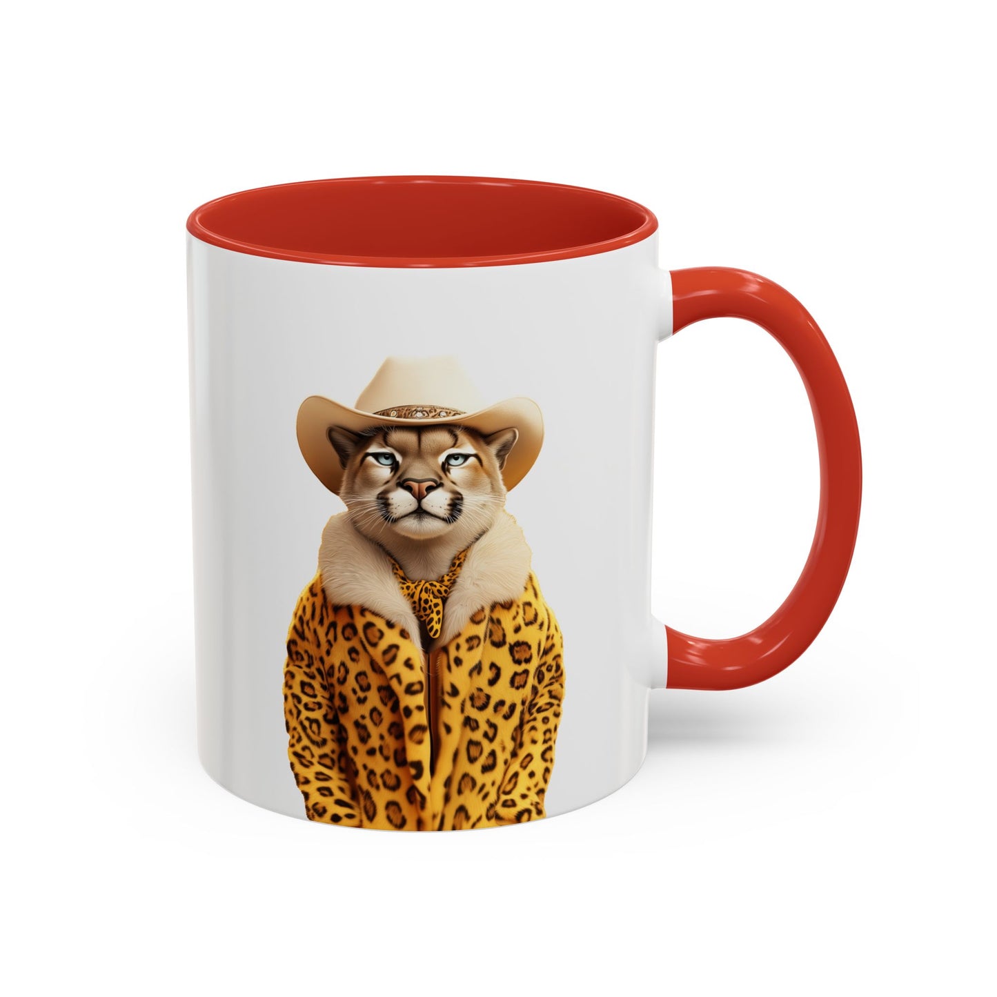 Coffee Mug - Cool Cat in Leopard Fur