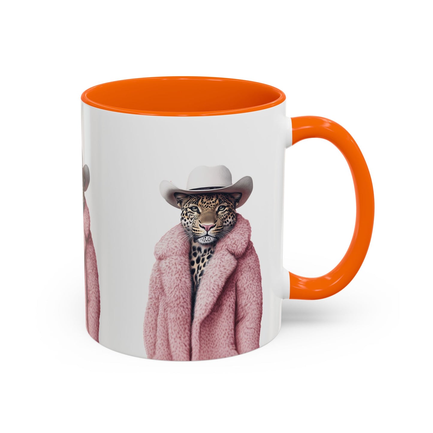 Accent Coffee Mug - Cool Cat Leopard