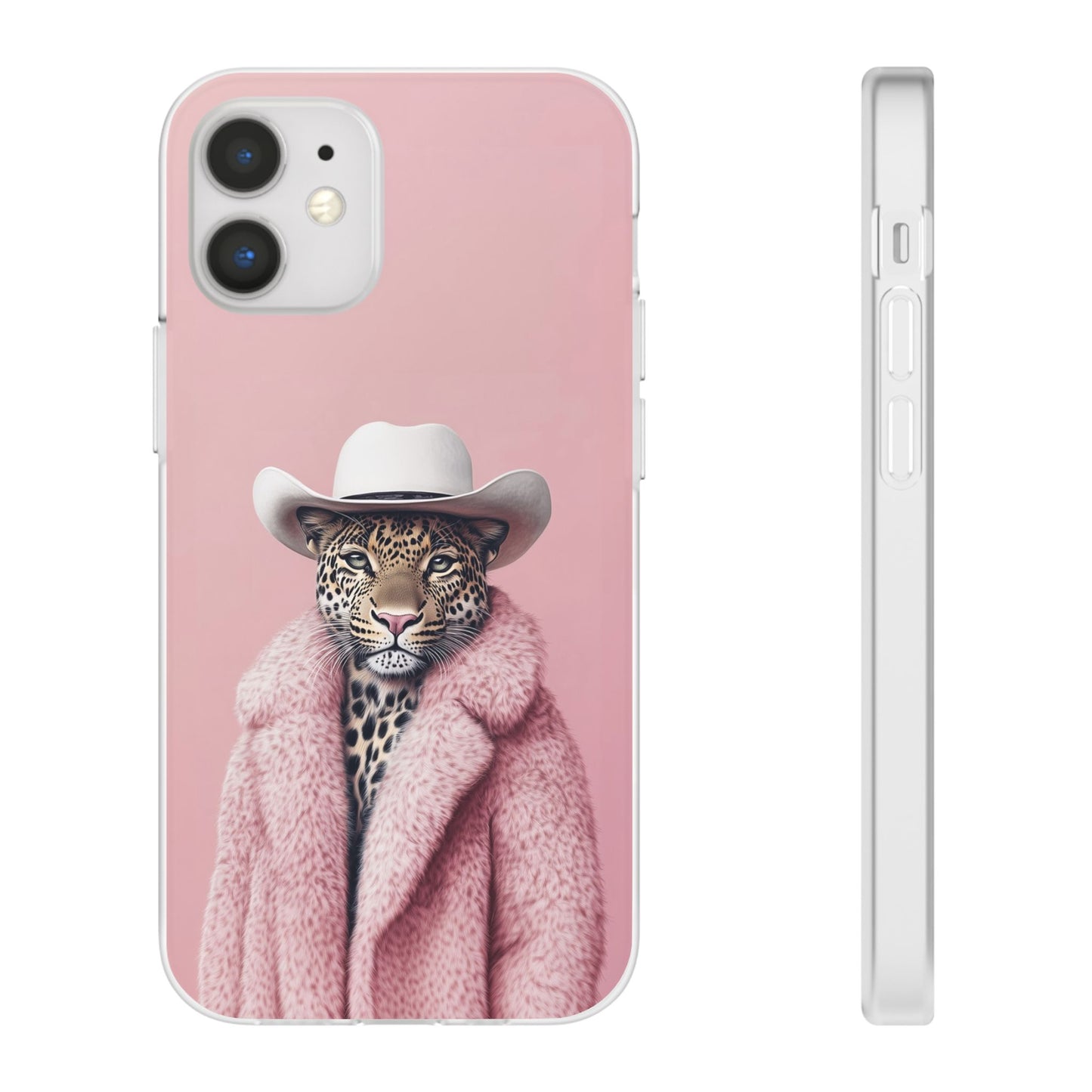 Leopard Fur Coat - Flexi Case