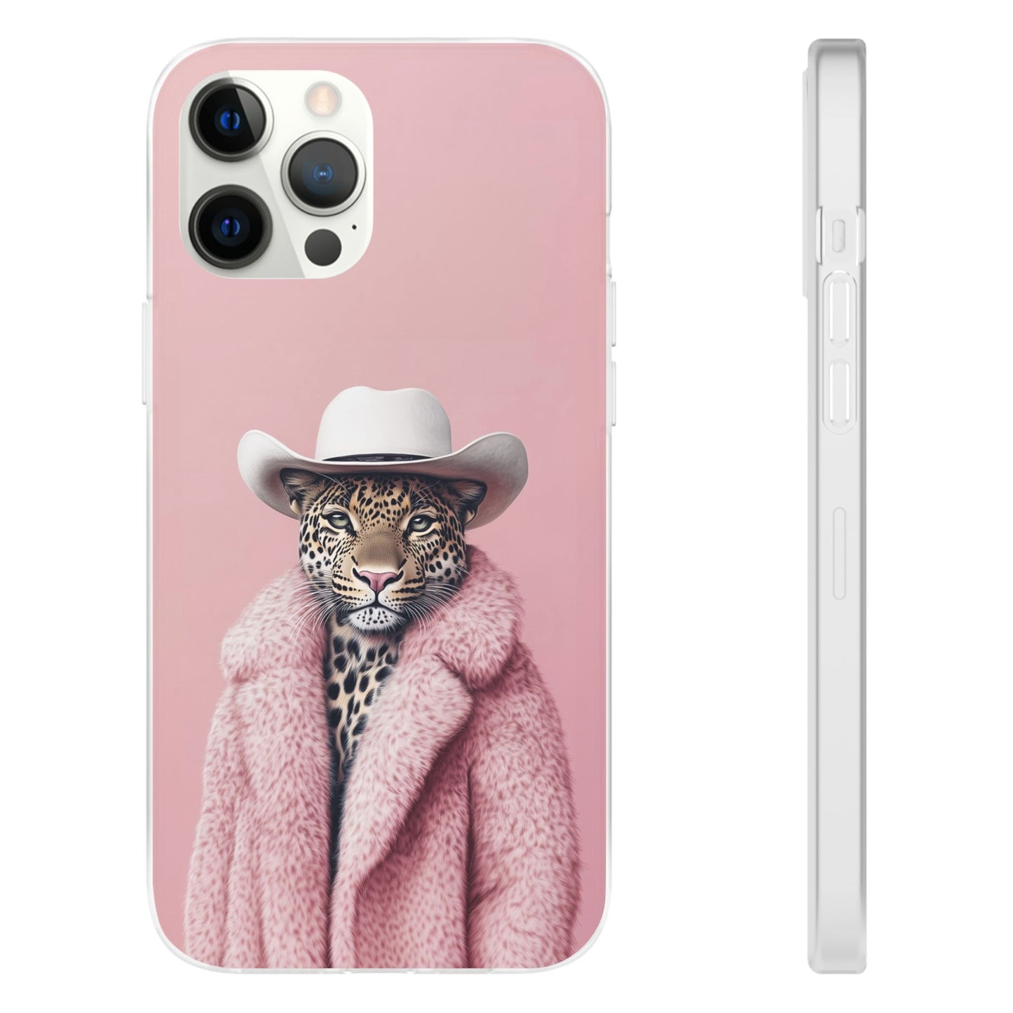 Leopard Fur Coat - Flexi Case