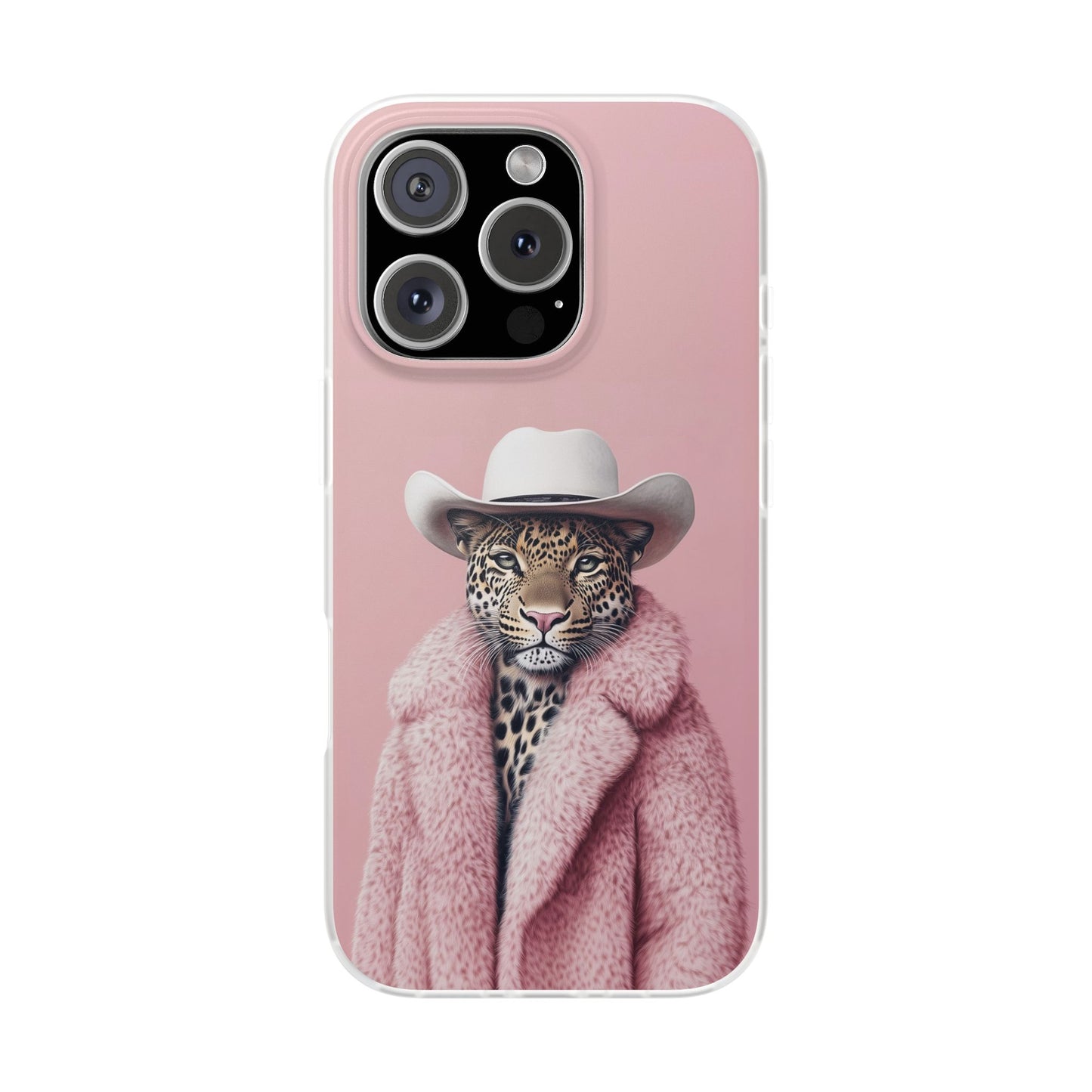Leopard Fur Coat - Flexi Case