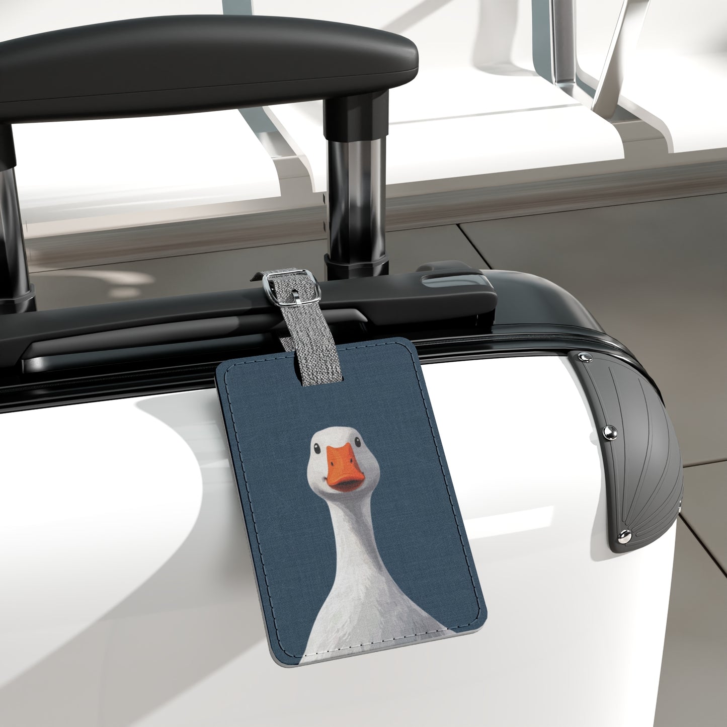 Canvas Backed Luggage Tag - Silly Goose