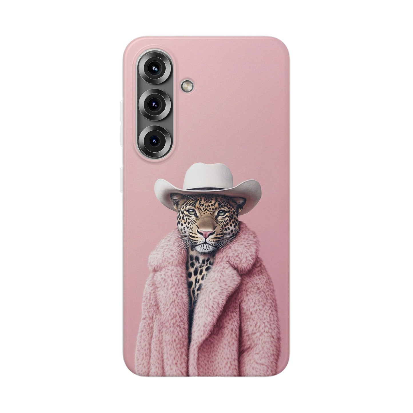 Leopard Fur Coat - Flexi Case