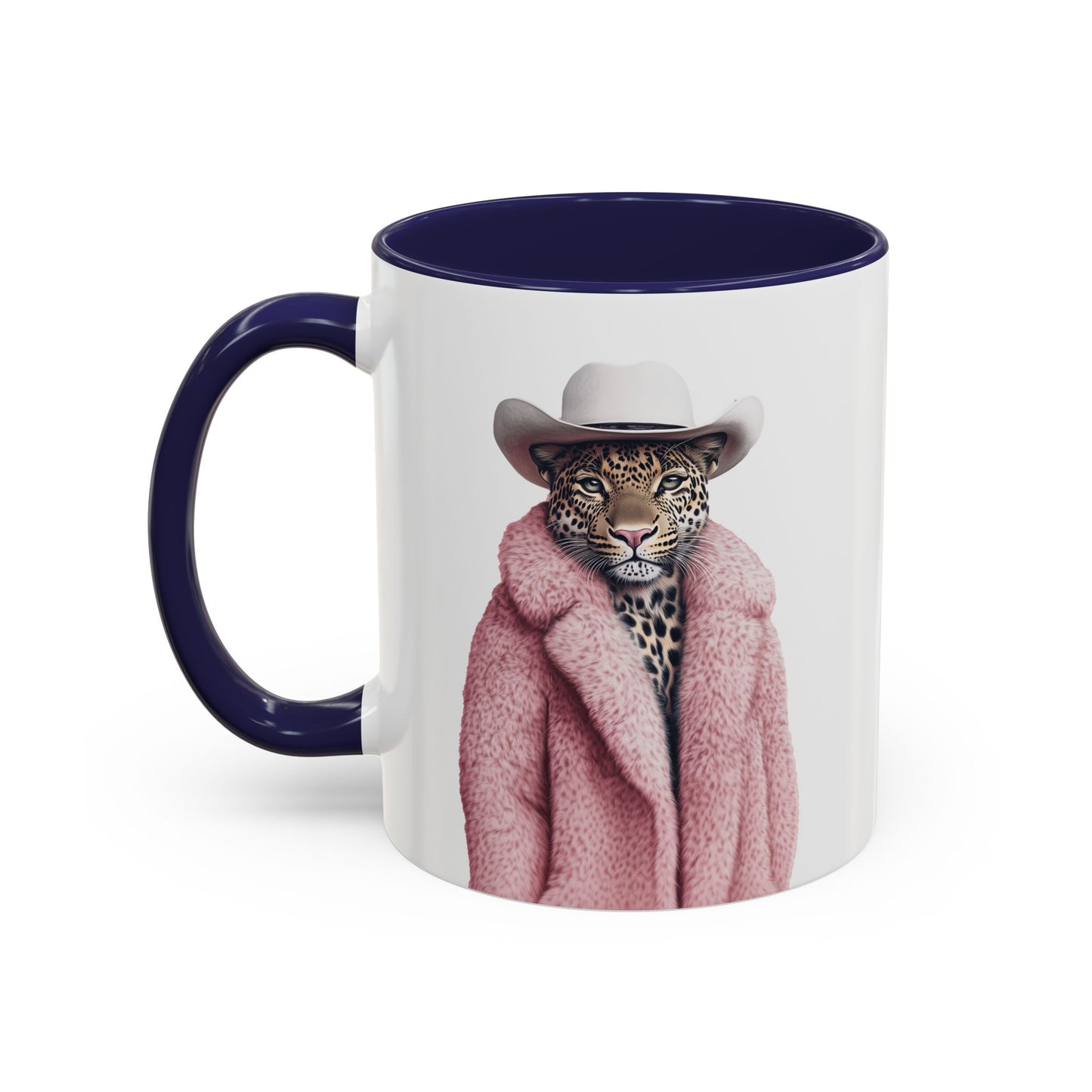 Coffee Mug - Cool Cat in Pink Fur