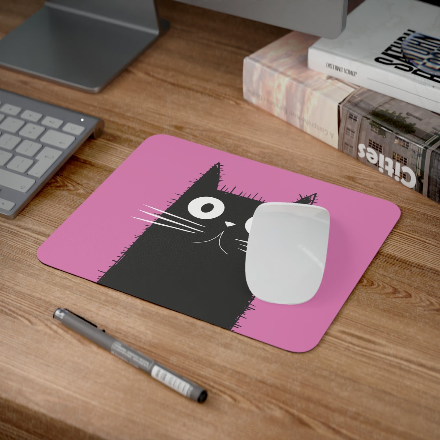 Mouse Mat - Black Cat