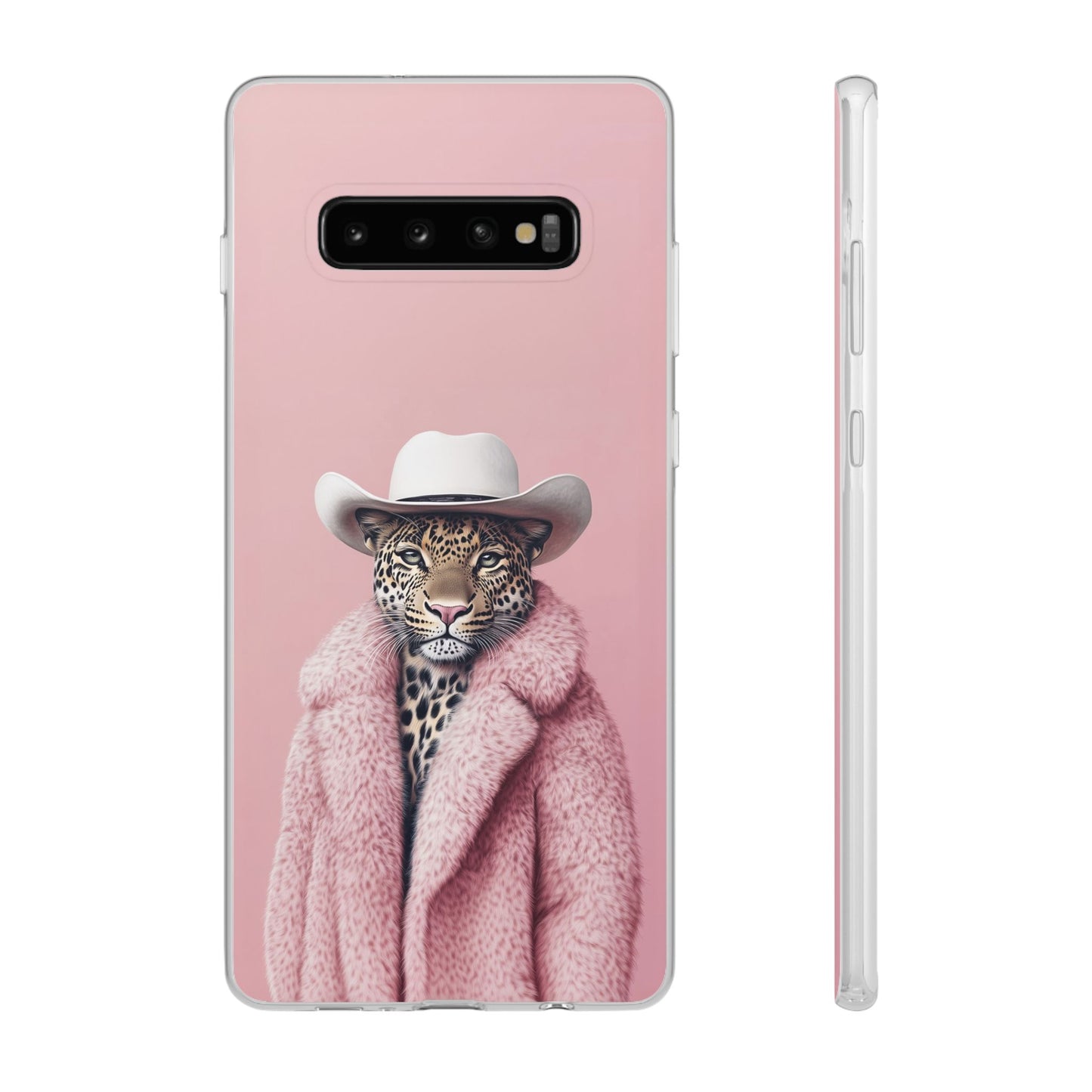Leopard Fur Coat - Flexi Case