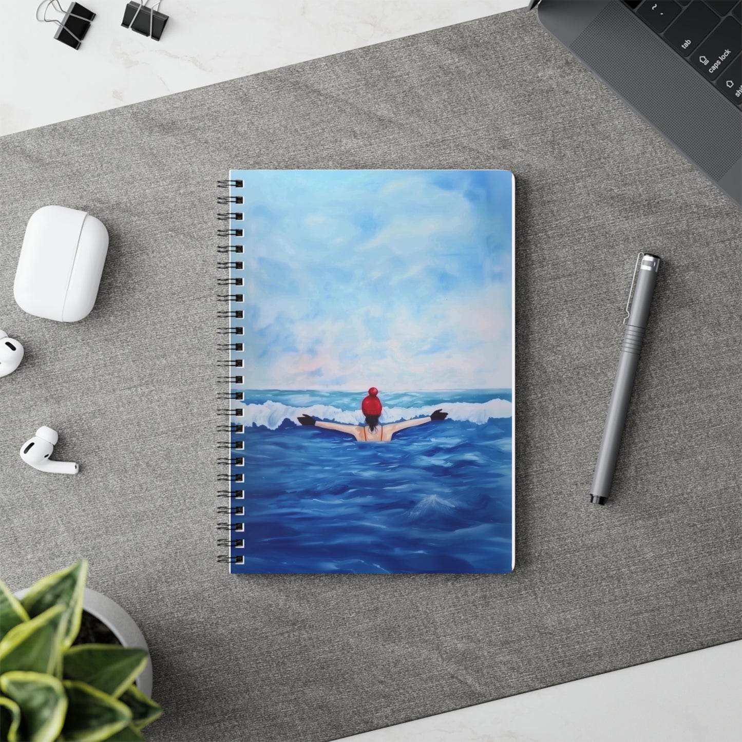 A5 Notebook - Wild Ocean Swimming