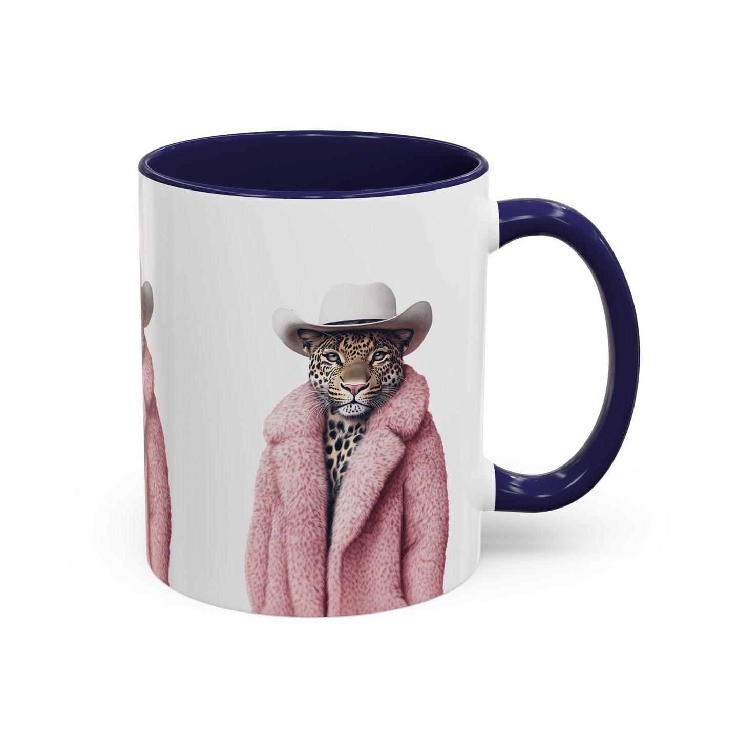 Accent Coffee Mug - Cool Cat Leopard