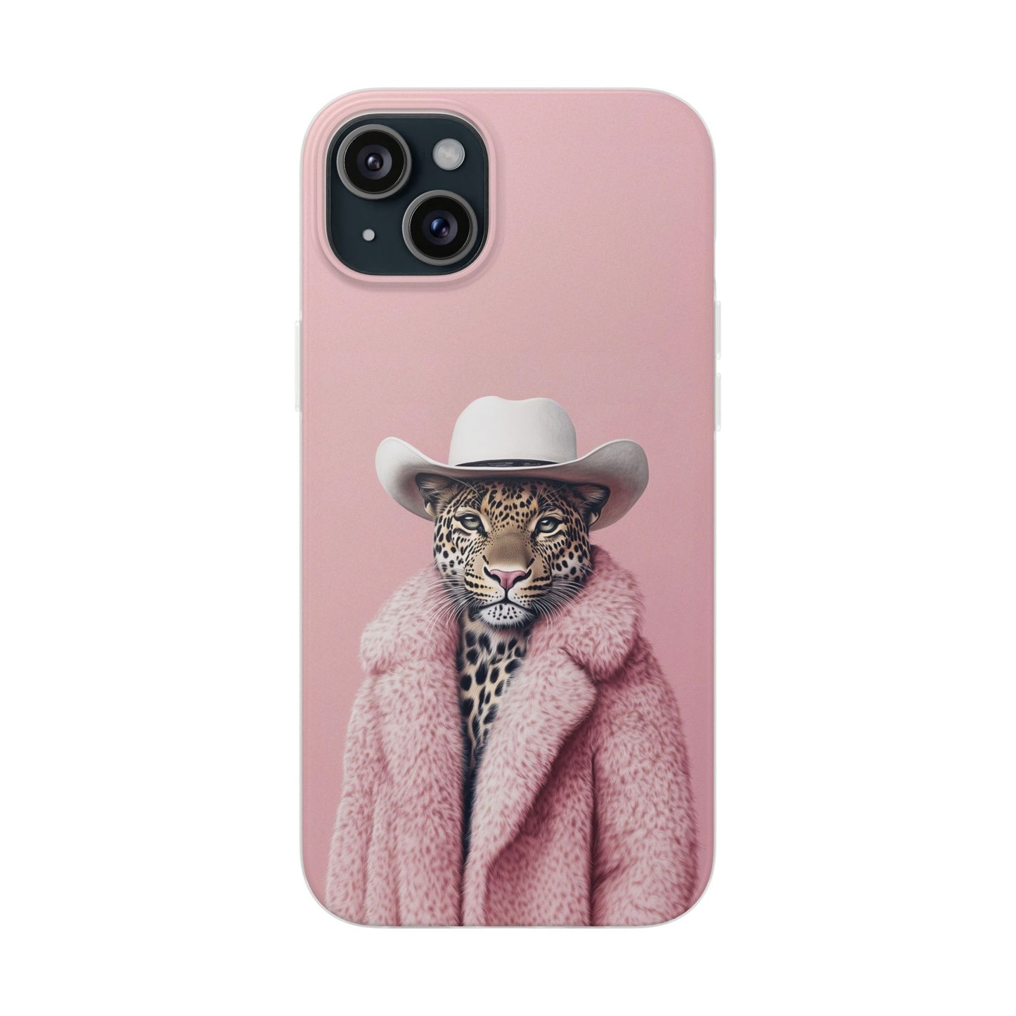 Leopard Fur Coat - Flexi Case