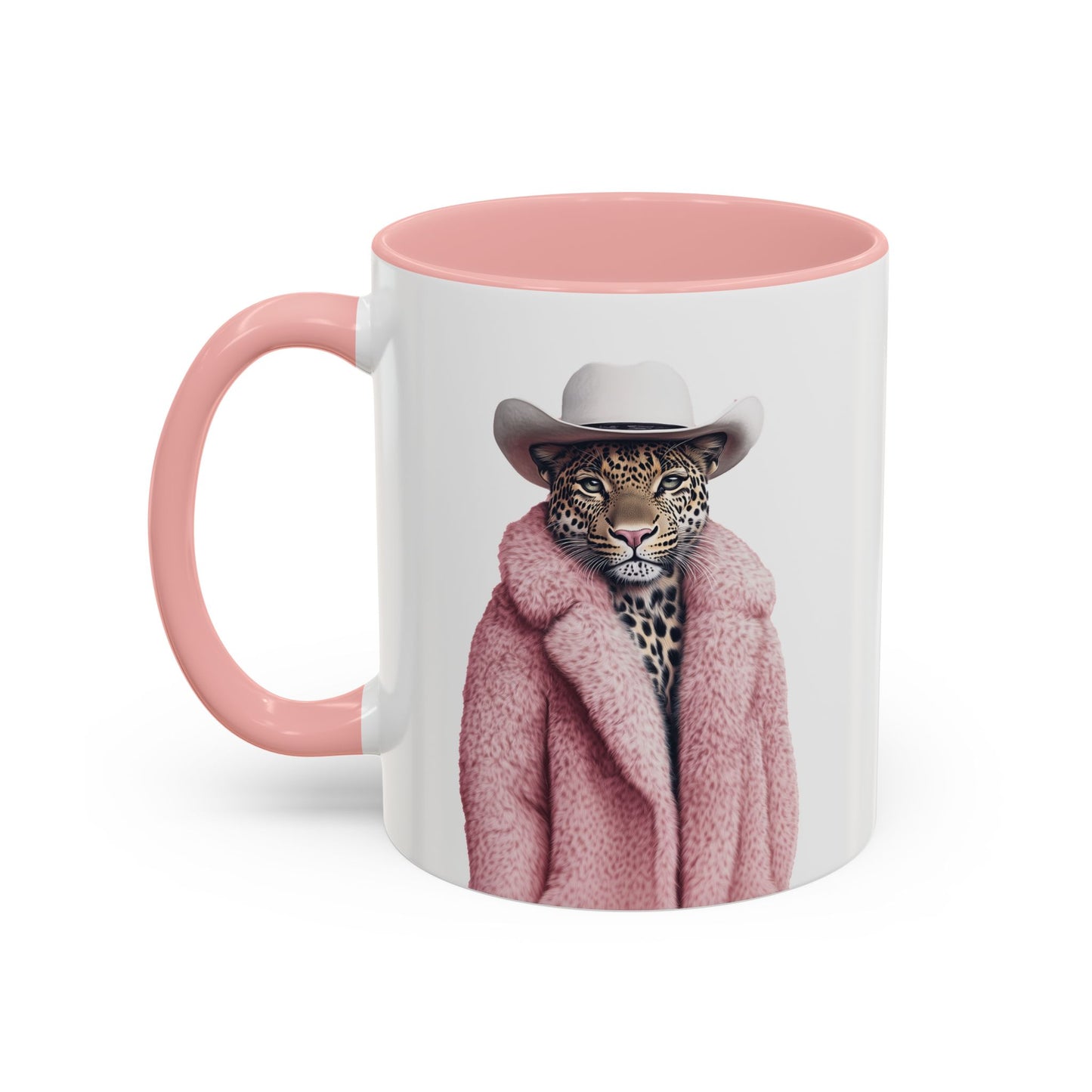 Coffee Mug - Cool Cat in Pink Fur