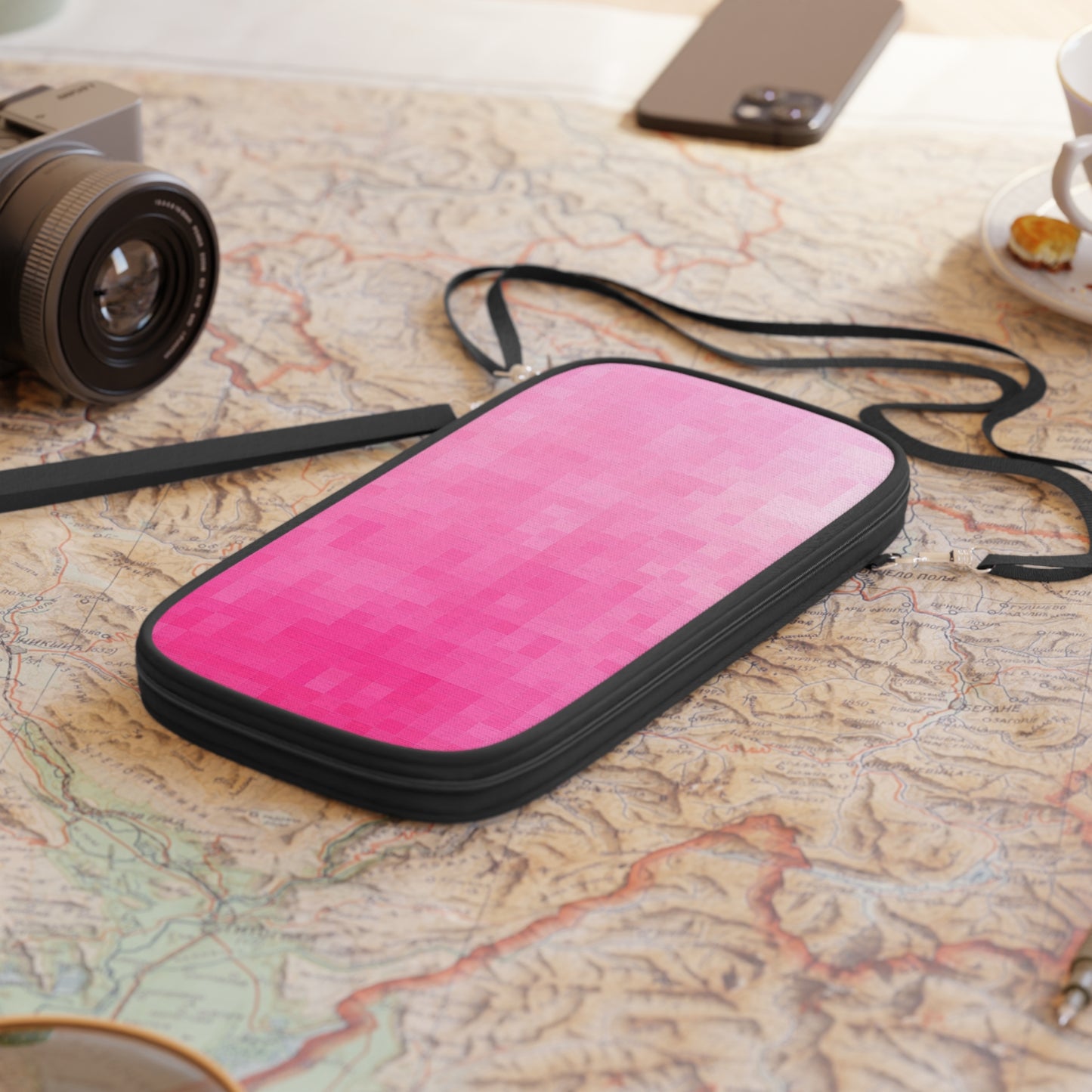 Passport Wallet - Pink Matrix