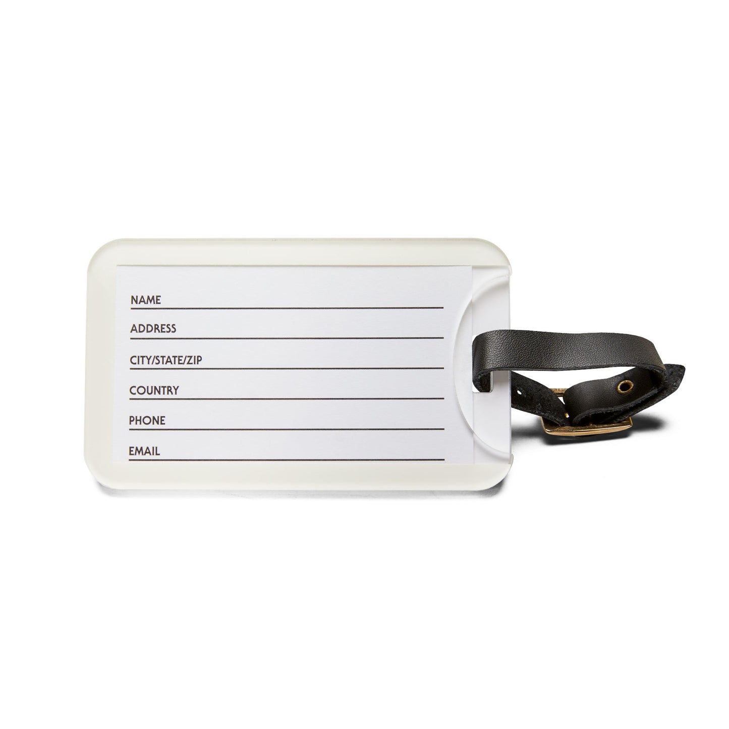 Address Luggage Tag - Pink Matrix