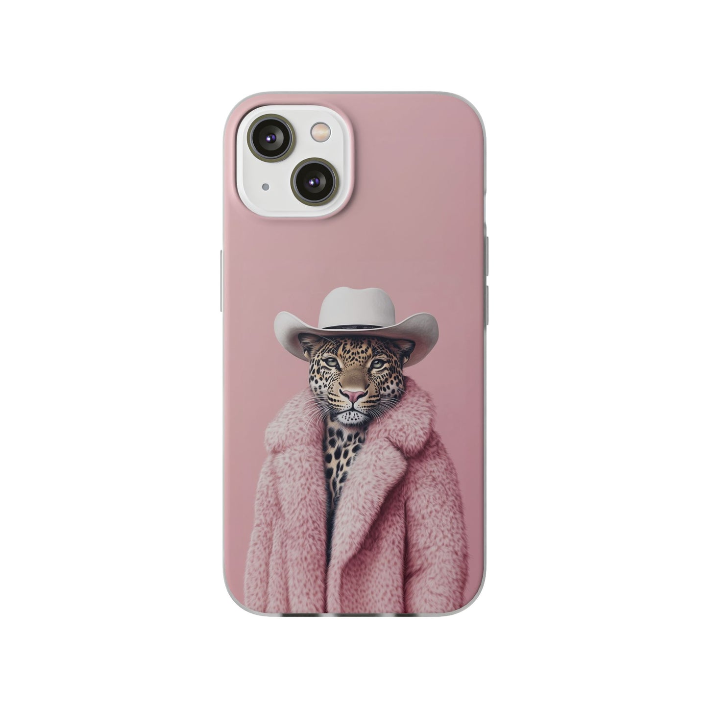 Leopard Fur Coat - Flexi Case