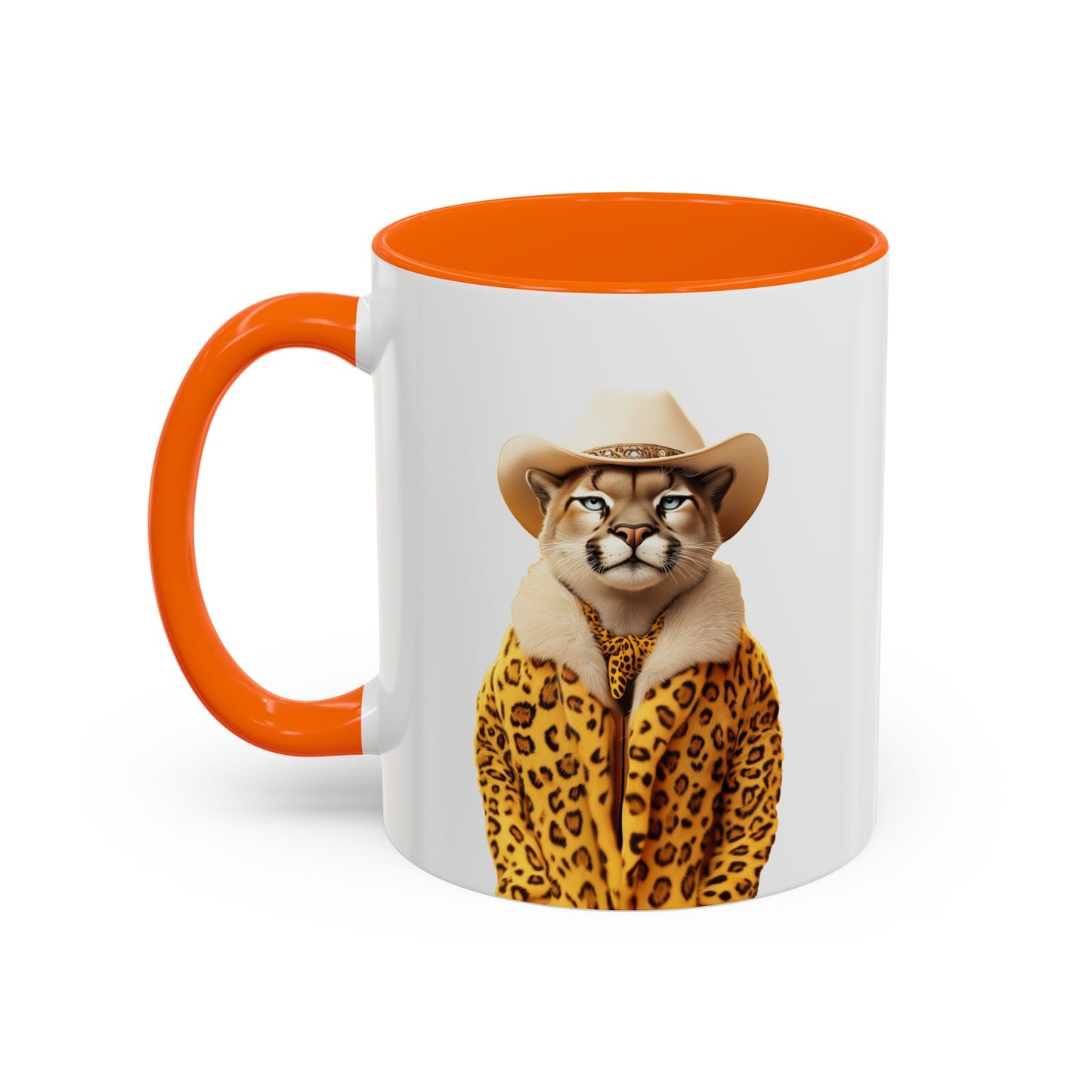 Coffee Mug - Cool Cat in Leopard Fur