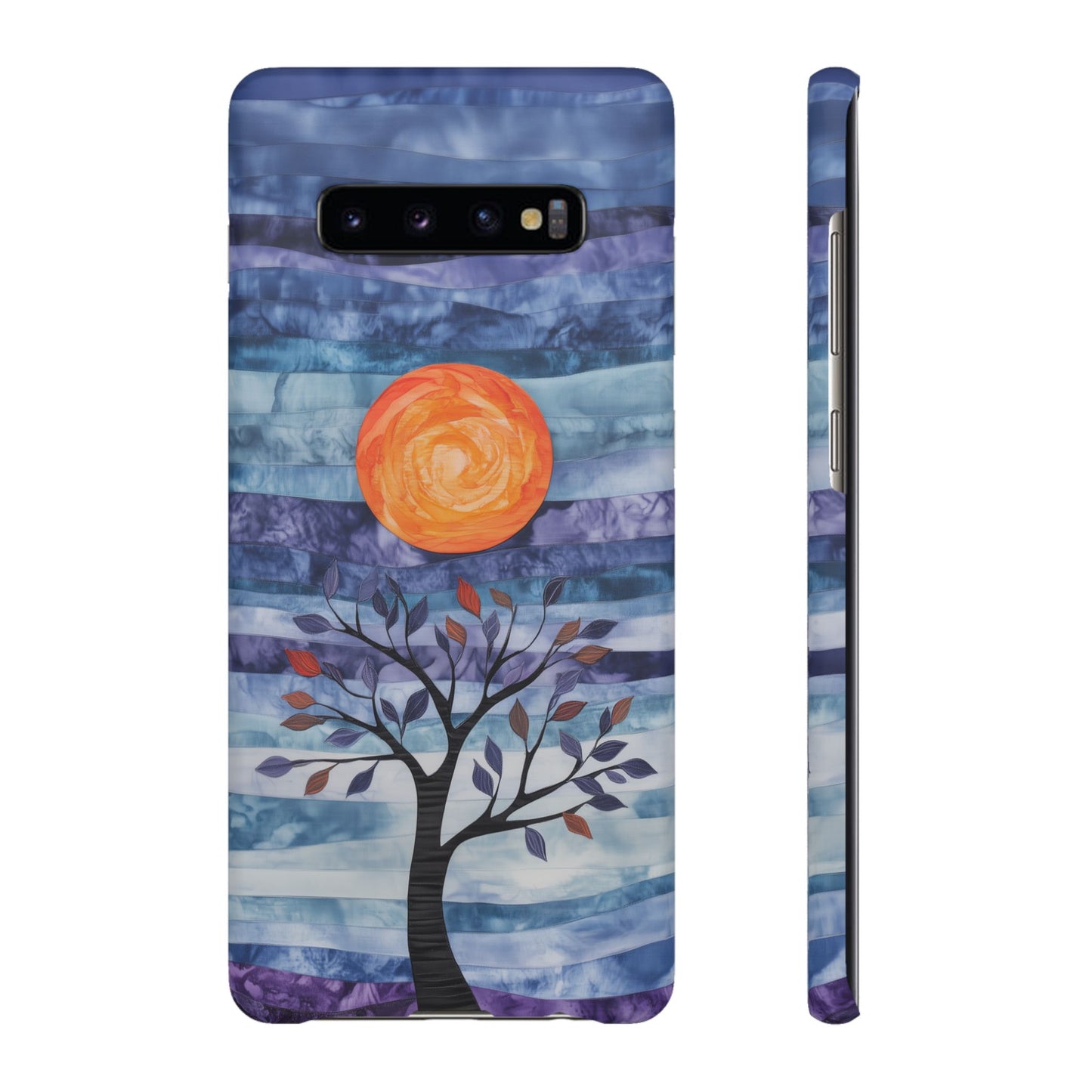 Blue & Purple Abstract Landscape