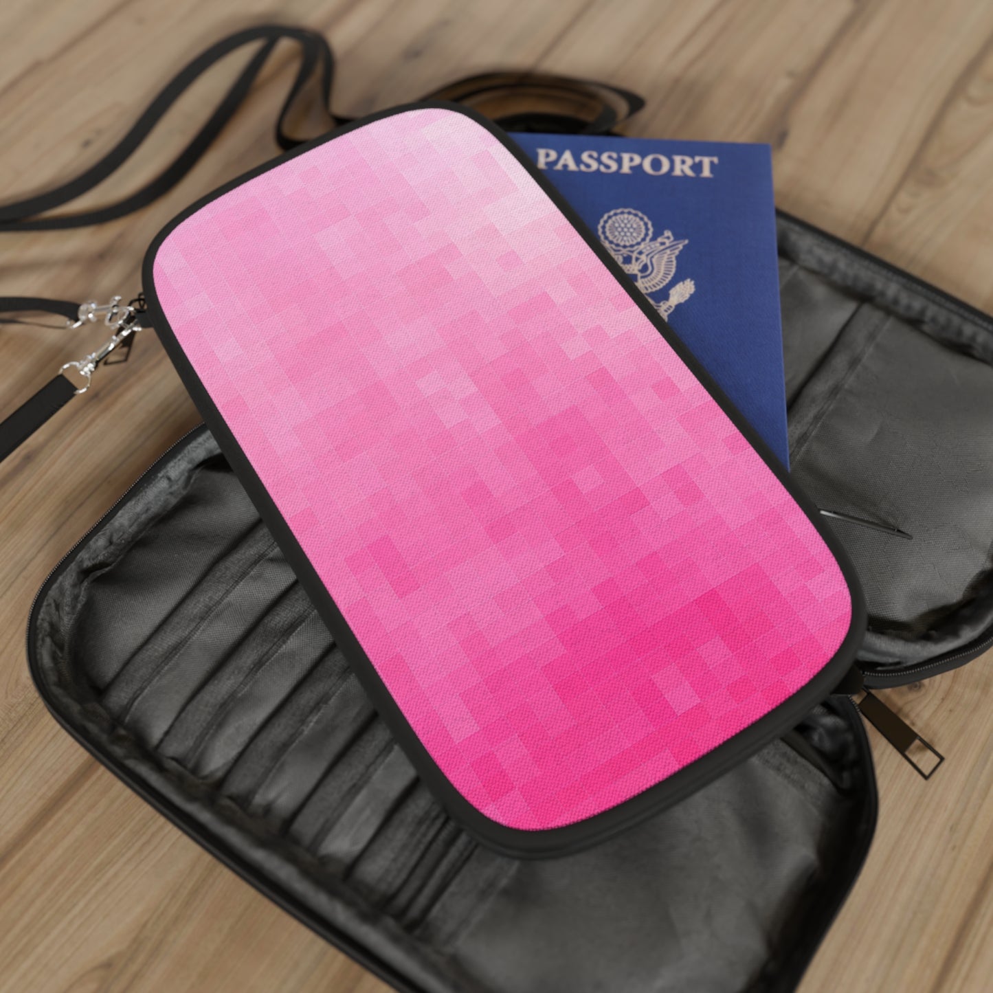 Passport Wallet - Pink Matrix