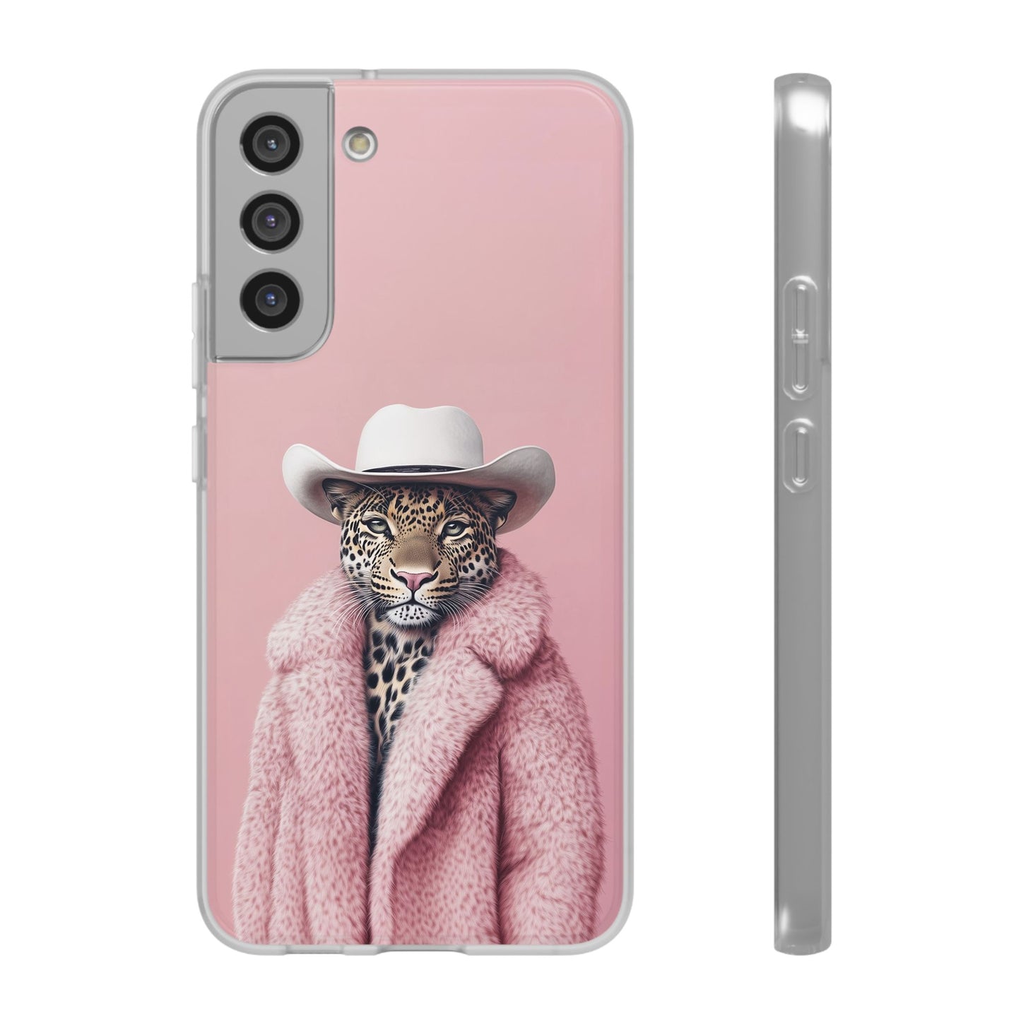 Leopard Fur Coat - Flexi Case