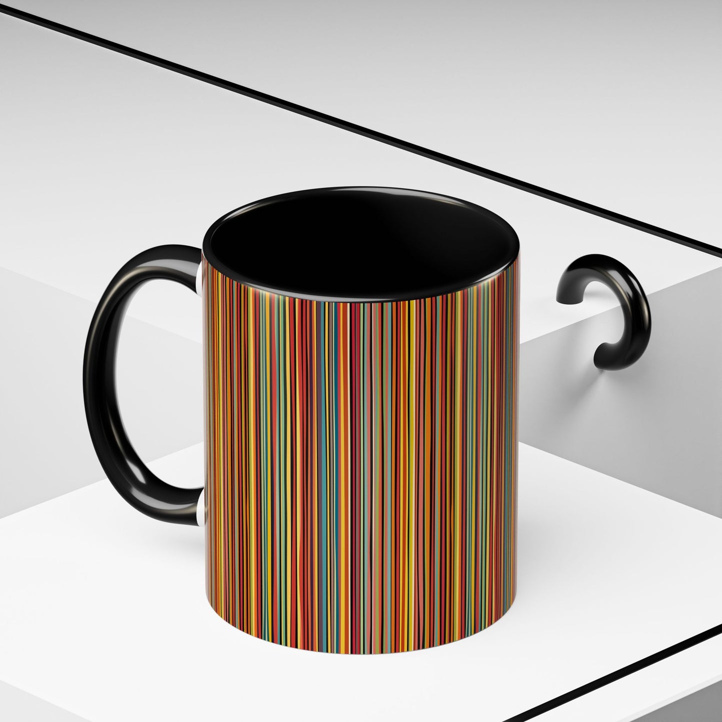 Coffee Mug - Vibrant Coloured Lines