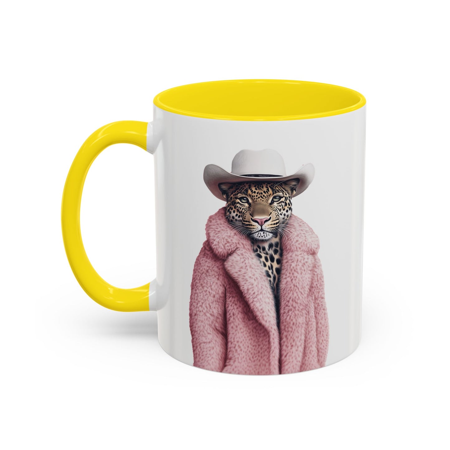 Coffee Mug - Cool Cat in Pink Fur