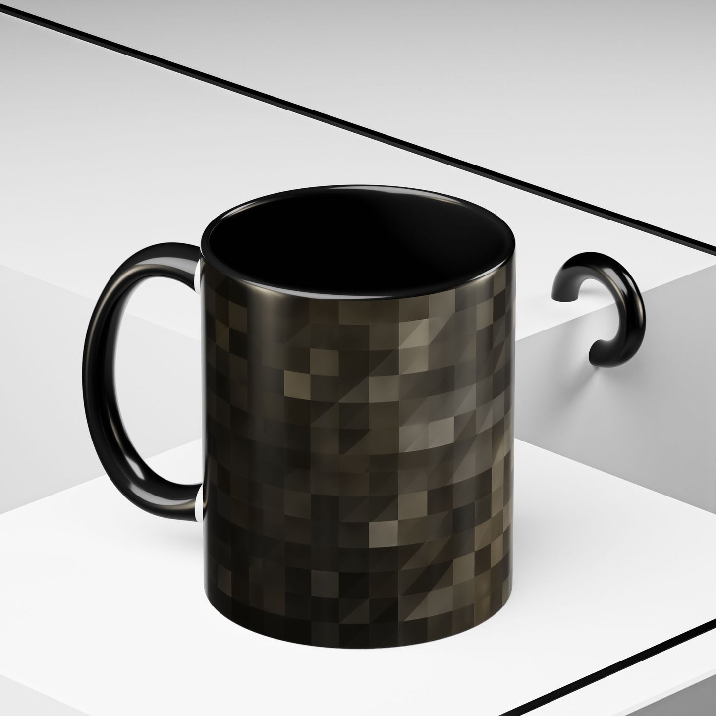 Accent Colour Mug - Stone Pixels