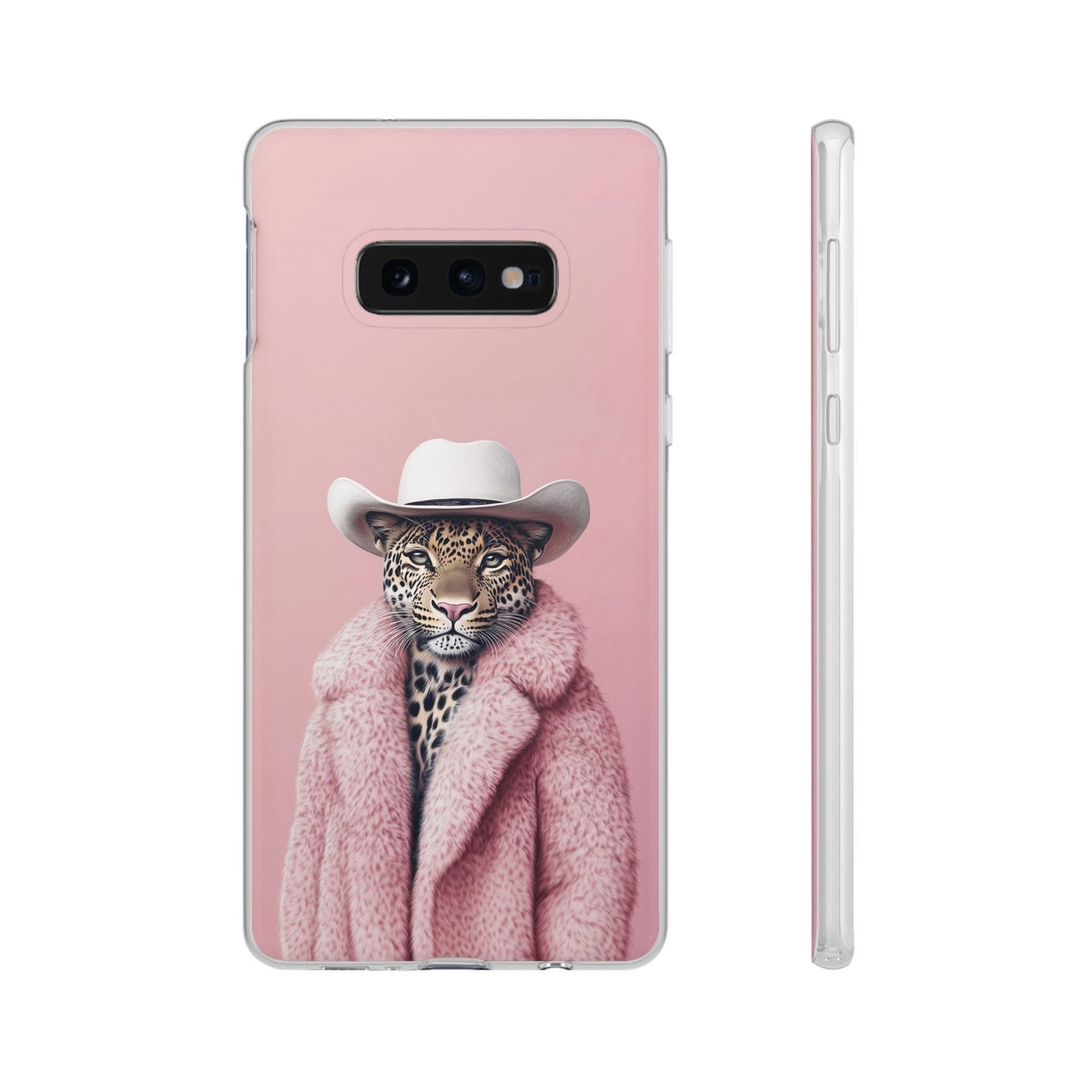 Leopard Fur Coat - Flexi Case