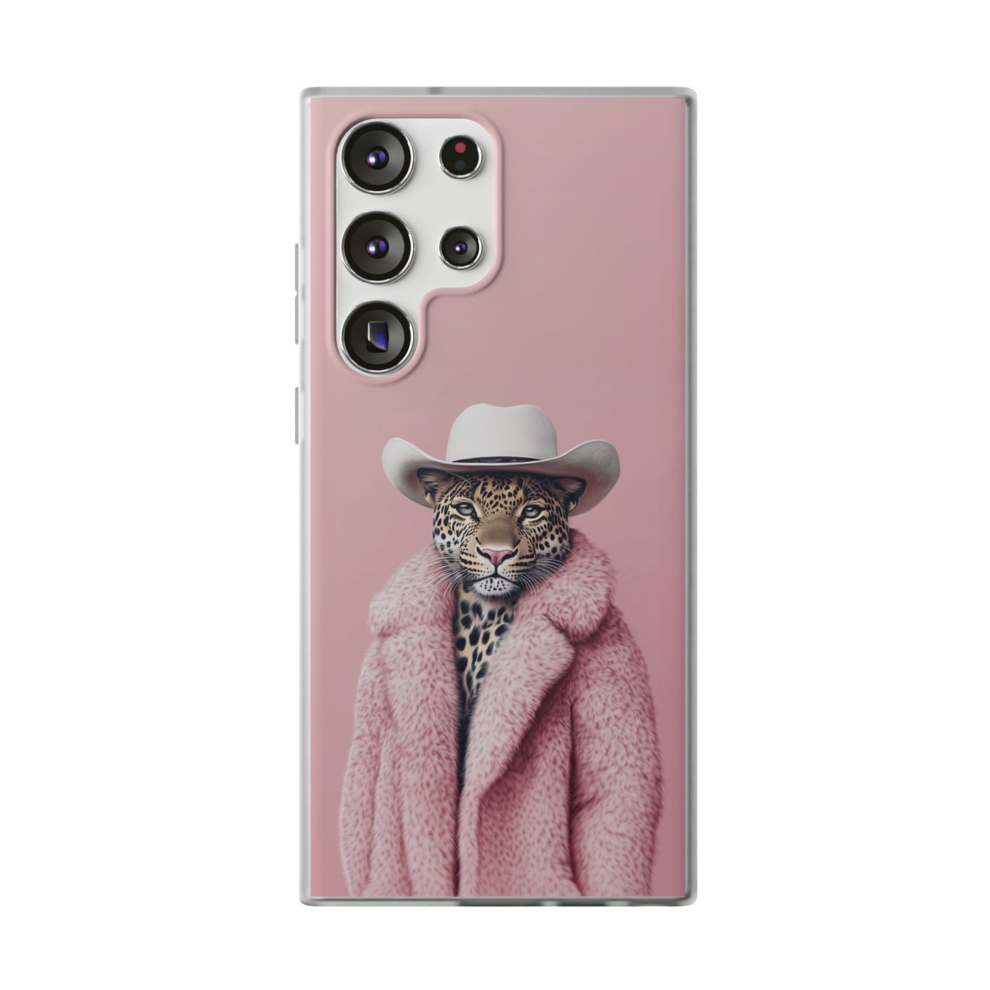Leopard Fur Coat - Flexi Case
