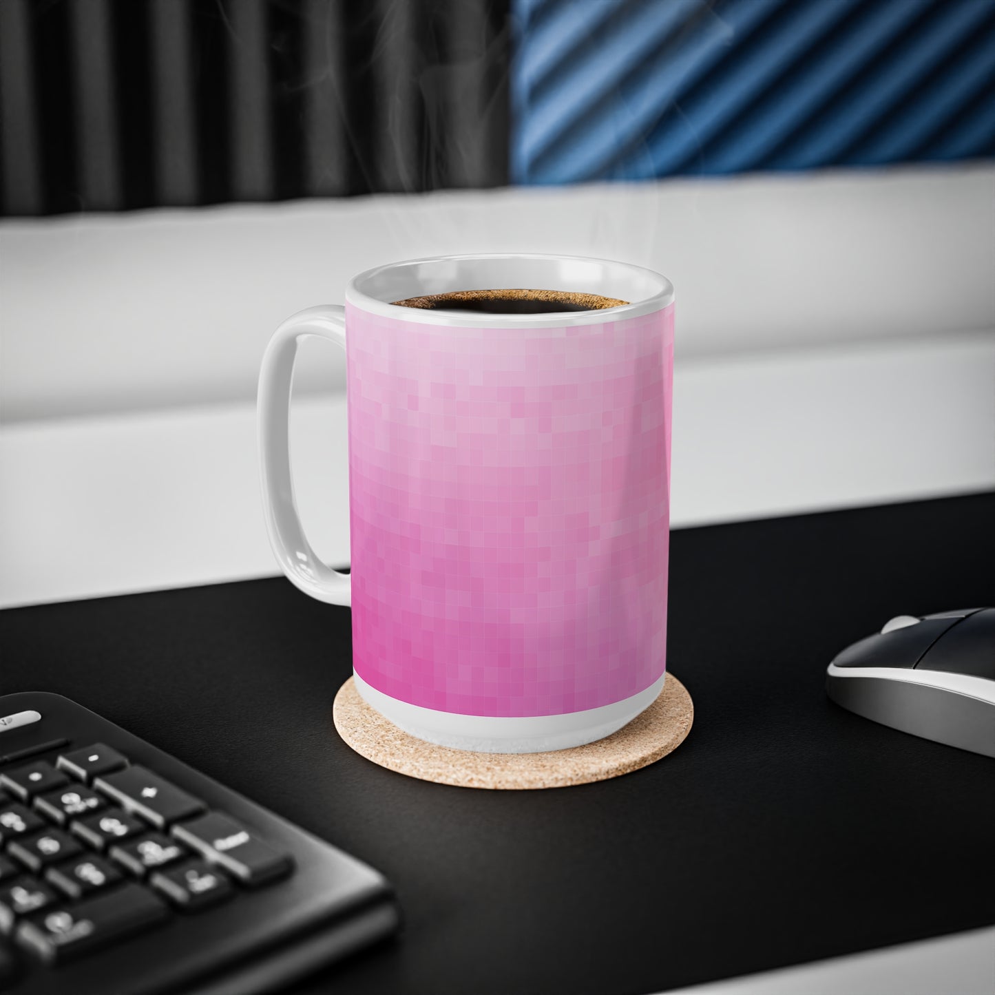 11oz / 15oz Mug - Pink Pixels