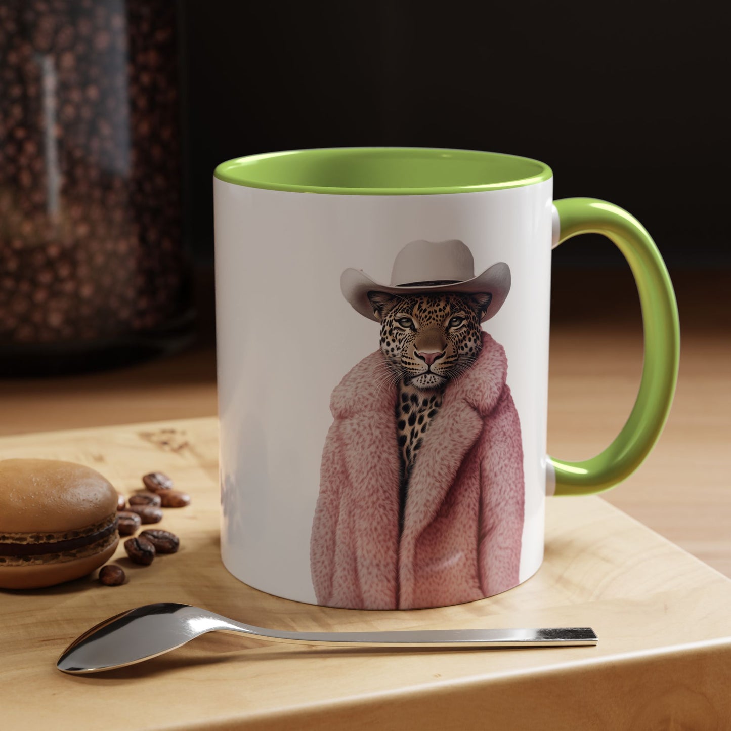 Coffee Mug - Cool Cat in Pink Fur