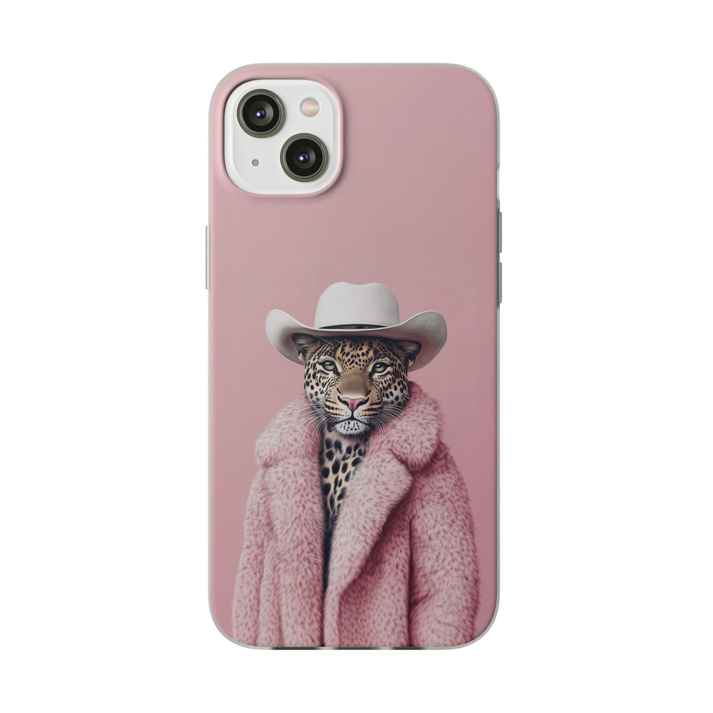 Leopard Fur Coat - Flexi Case