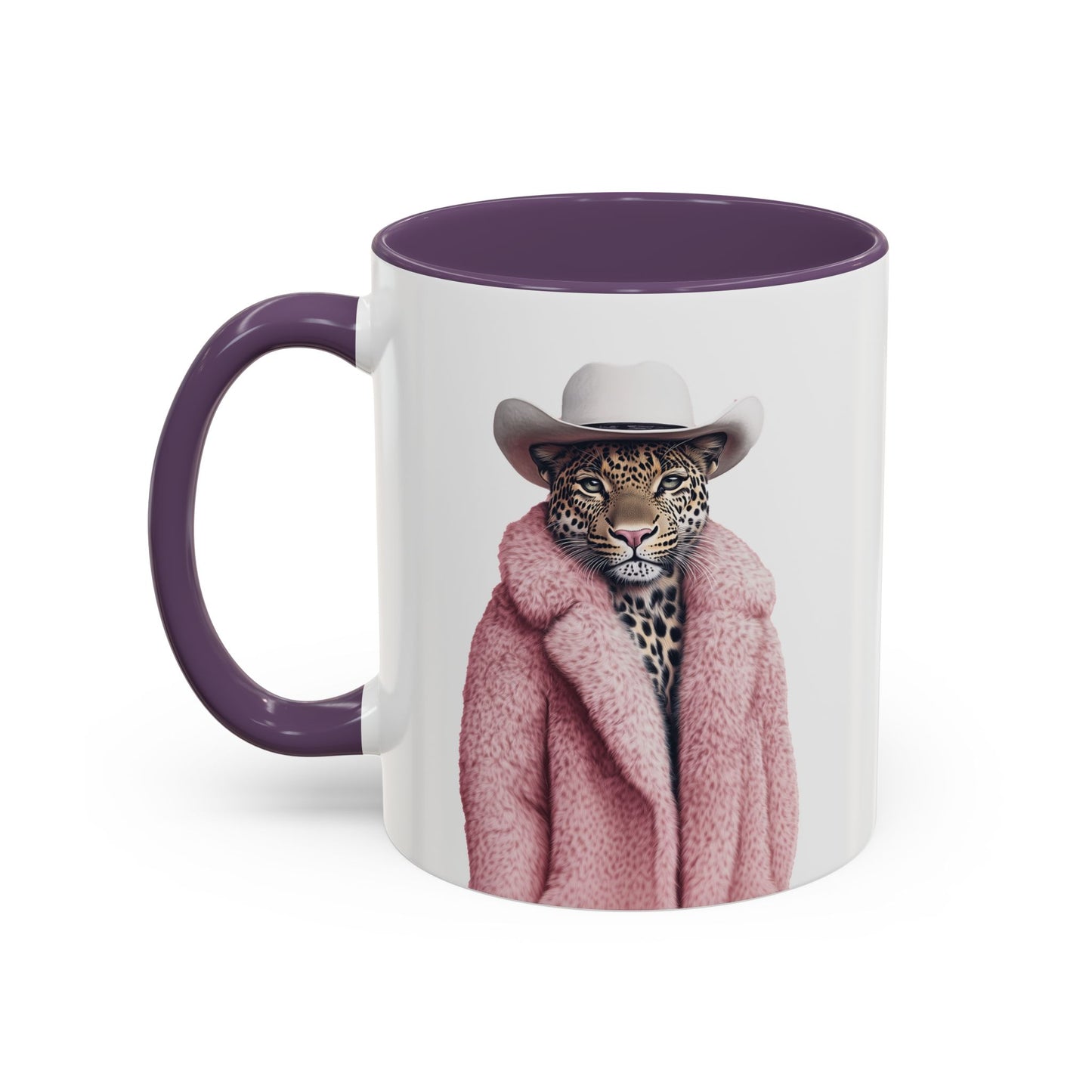 Coffee Mug - Cool Cat in Pink Fur
