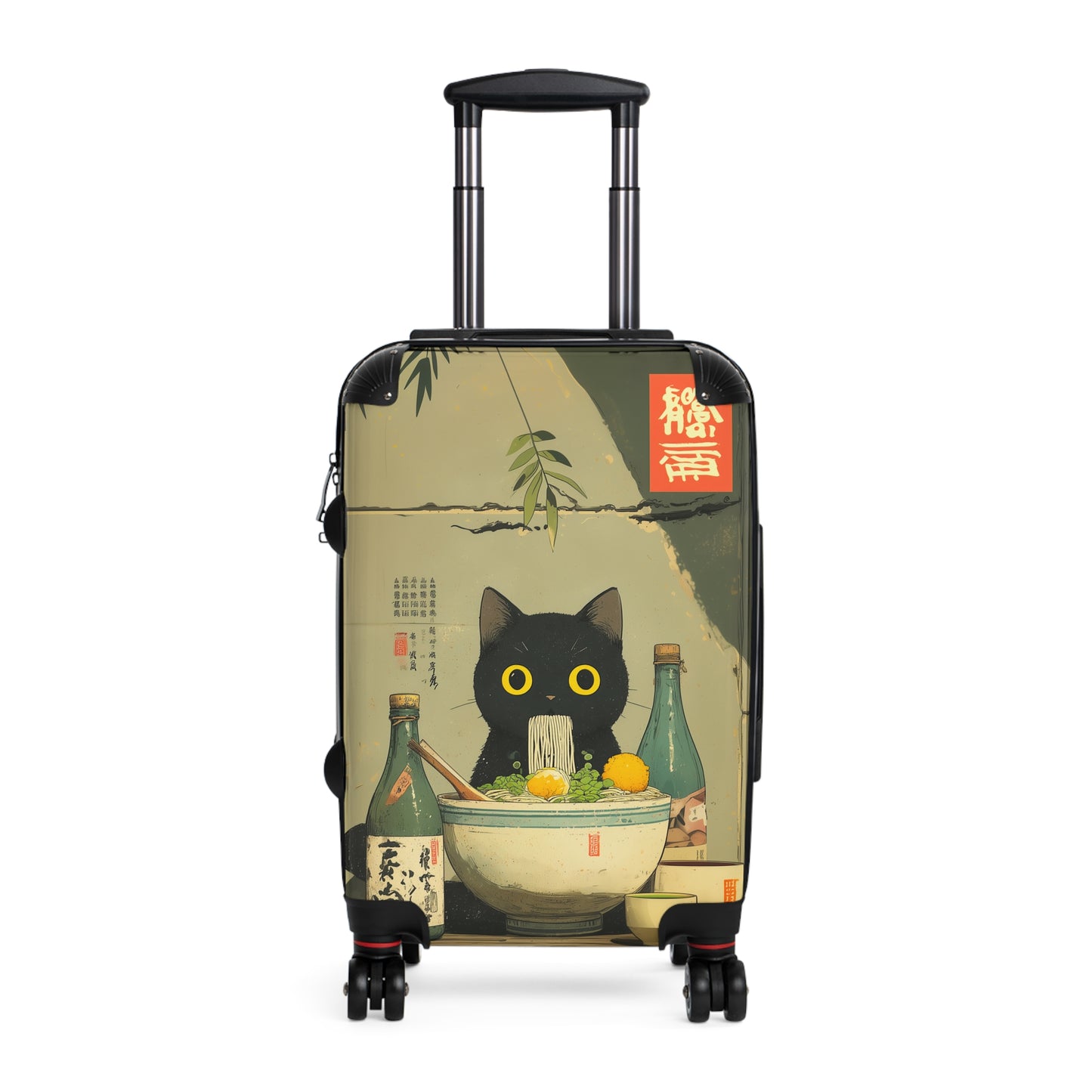 Suitcase 3 Sizes - Raman Cat