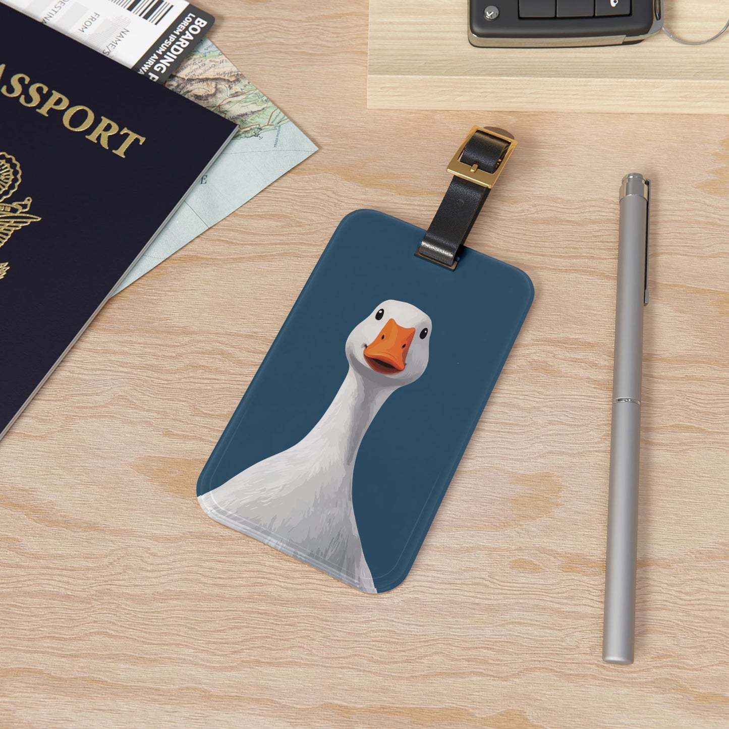 Address Luggage Tag - Silly Goose
