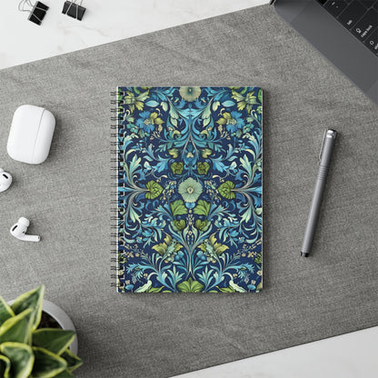A5 Notebook - William Morris Inspired Design