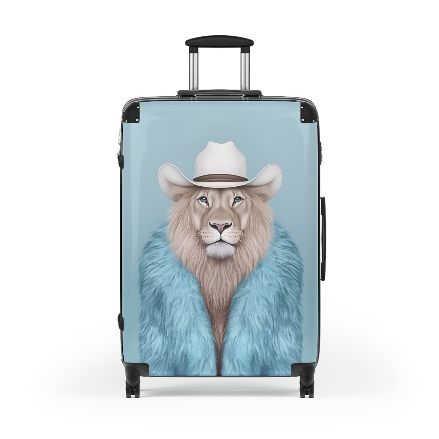 Suitcase 3 Sizes - Blue Case Cool Cat